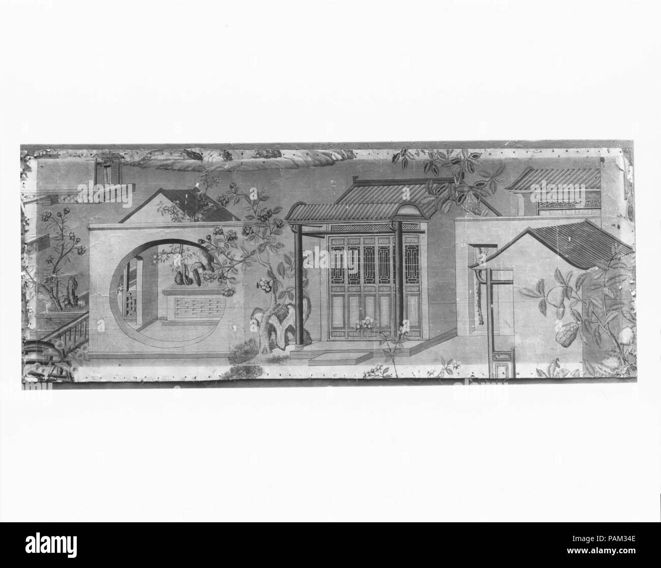 Fond d'écran. Dimensions : Dimensions non disponibles. Date : 1700-1730. Musée : Metropolitan Museum of Art, New York, USA. Banque D'Images