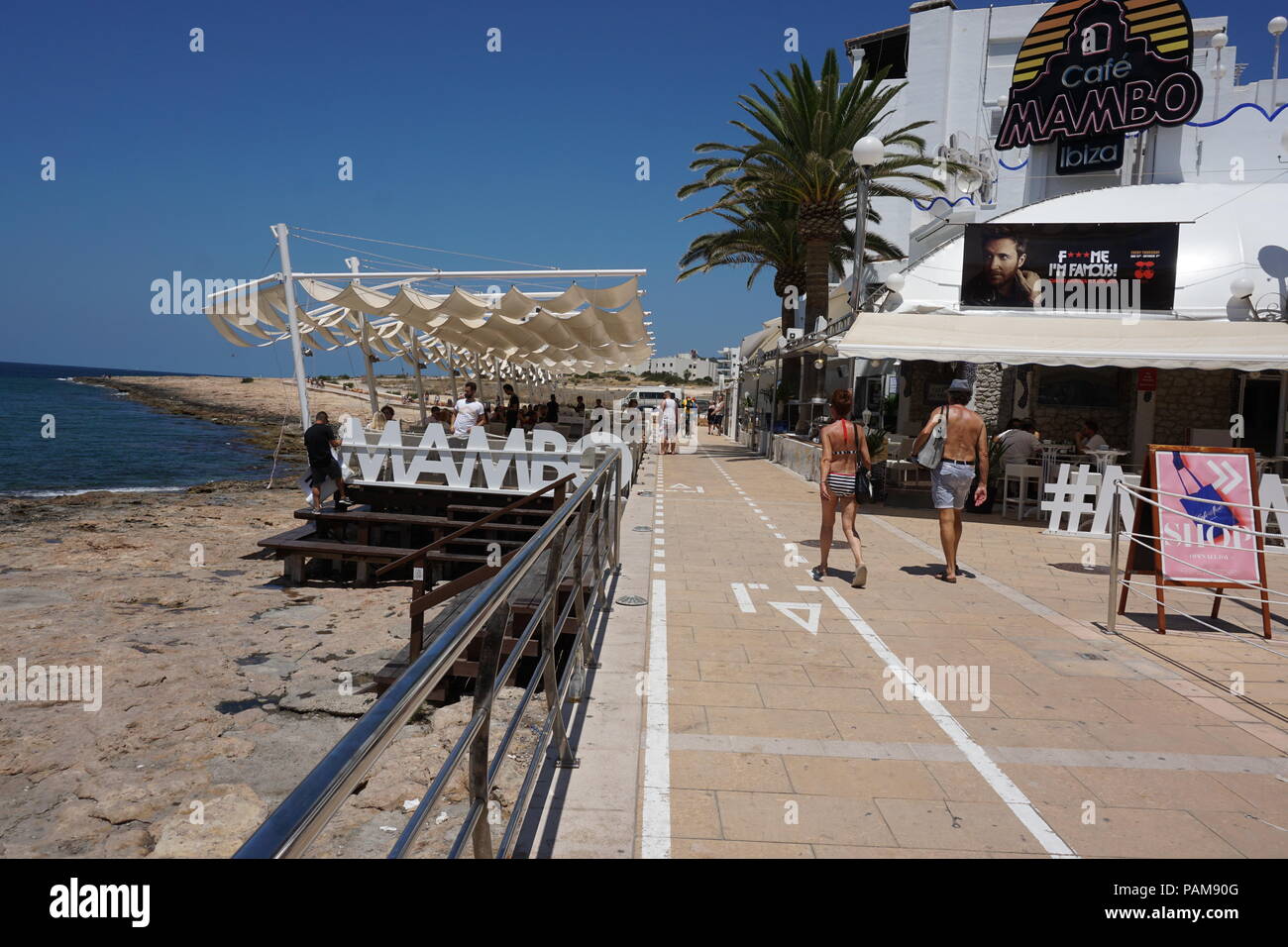 Ibiza San Antonio Sunset Strip Banque D'Images