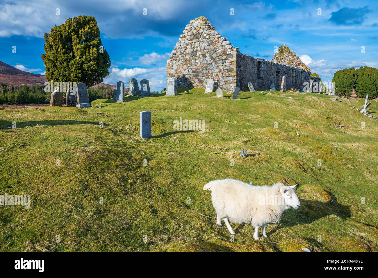 Cill Chriosd, B8083 à Broadford Torrin et Elgol Road, Ile de Skye, Ecosse, Europe Banque D'Images