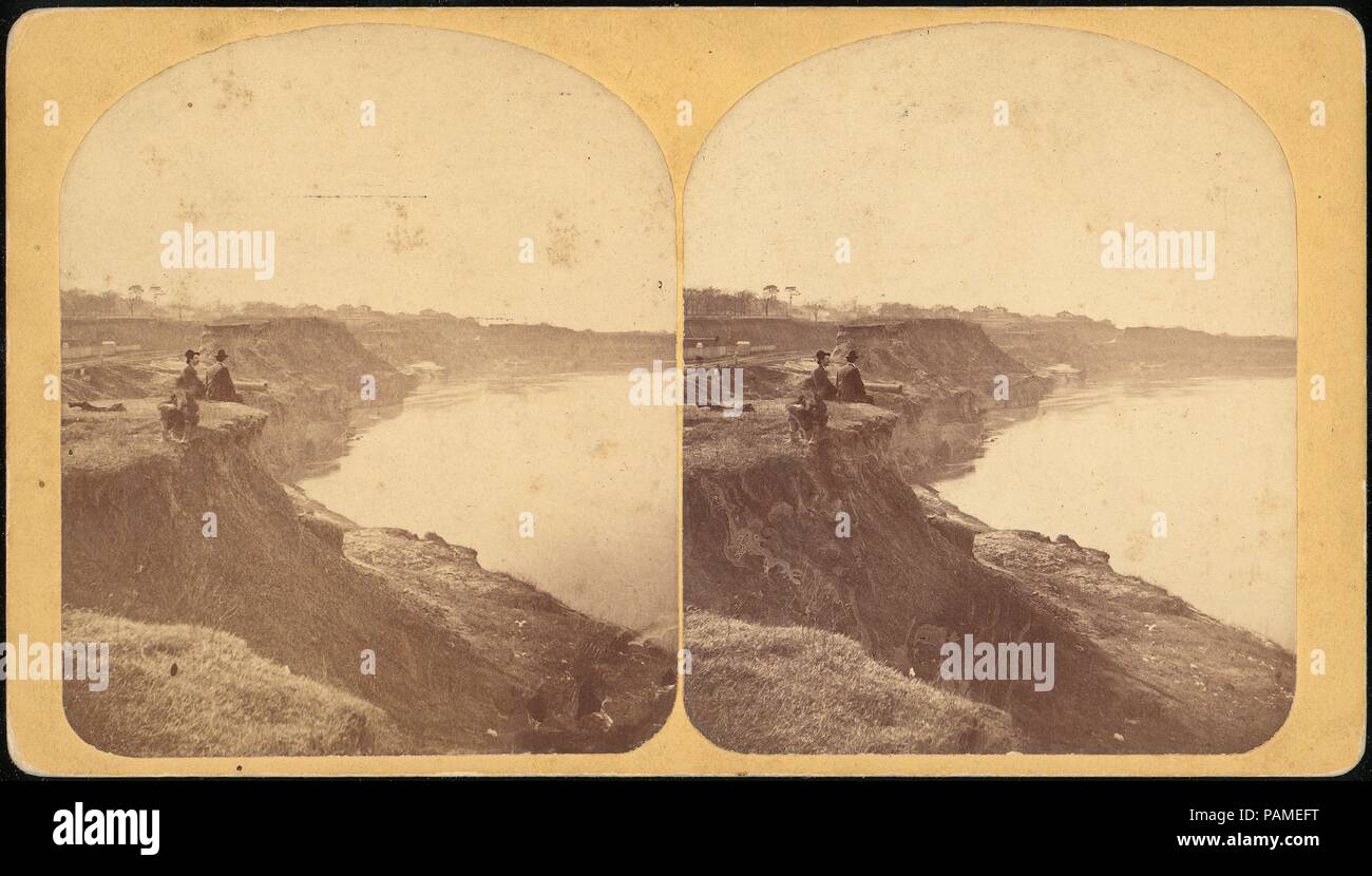 Alabama River. Artiste : Inconnu (américain). Dimensions : Support : 10 x 17,7 cm (3 15/16 x 6 15/16 in.). Date : 1860. Musée : Metropolitan Museum of Art, New York, USA. Banque D'Images