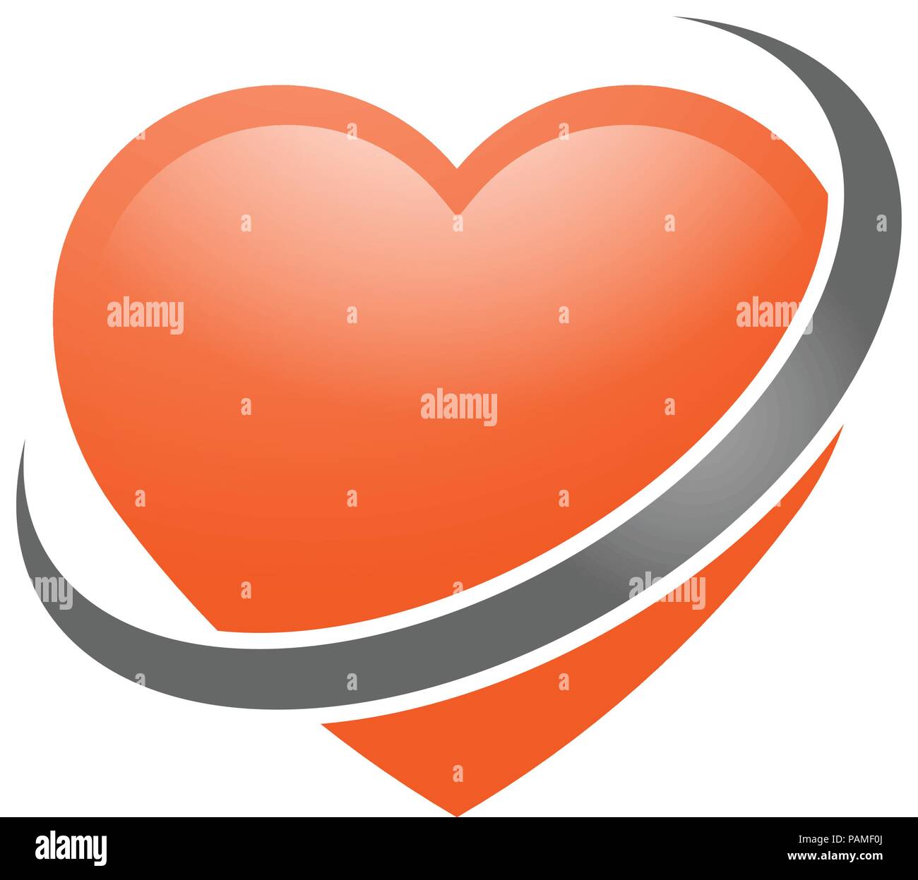 Icône de cœur logo vector, coeur logo, forme de coeur, d'amour, logo coeur concept logo Illustration de Vecteur