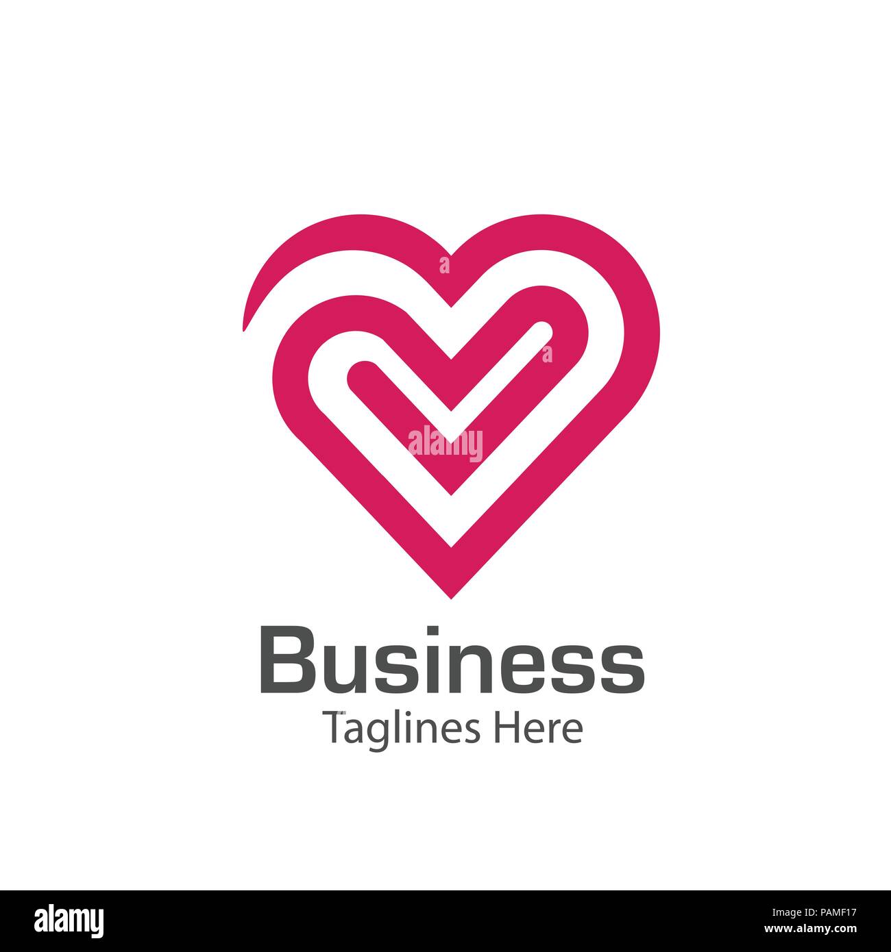 Icône de cœur logo vector, coeur logo, forme de coeur, l'amour, le Cœur du concept de logo logo, icône de Cœur, l'amour, de la santé ou votre médecin et les relations, symbole vecteur cardiaque Illustration de Vecteur