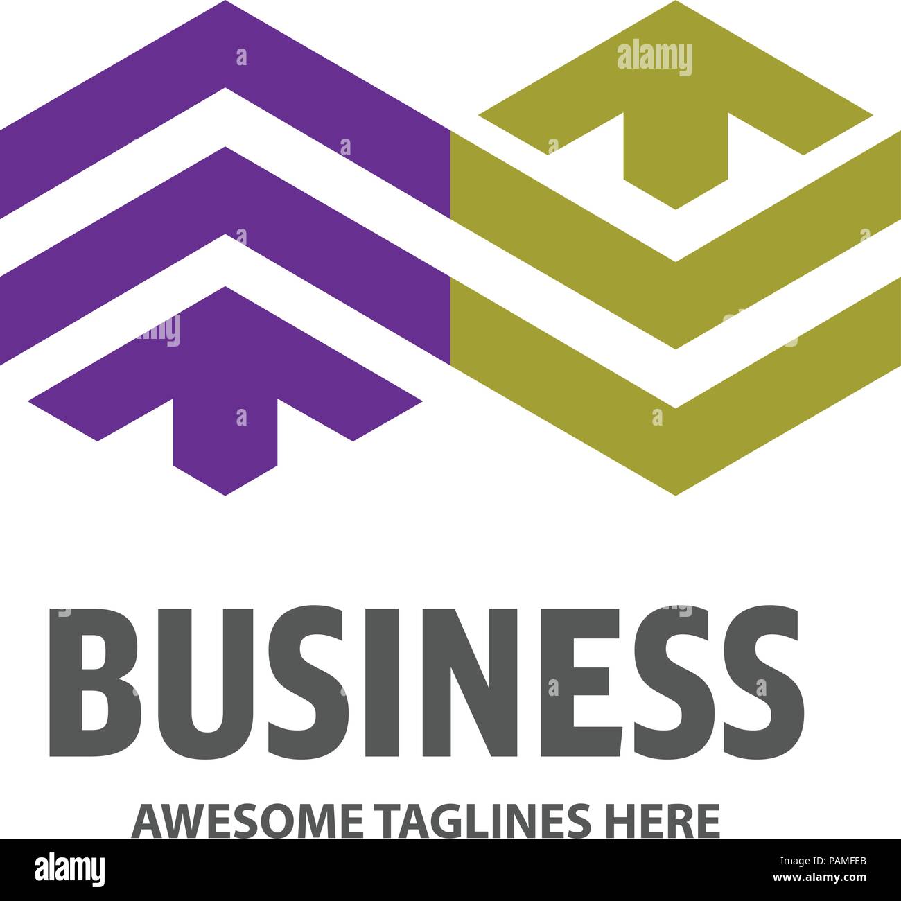 Immobilier Développement illimité avec logo icône flèche concept, la construction de gratte-ciel, illustration logo logo design, logo, Vector Construction abstraite tal Illustration de Vecteur