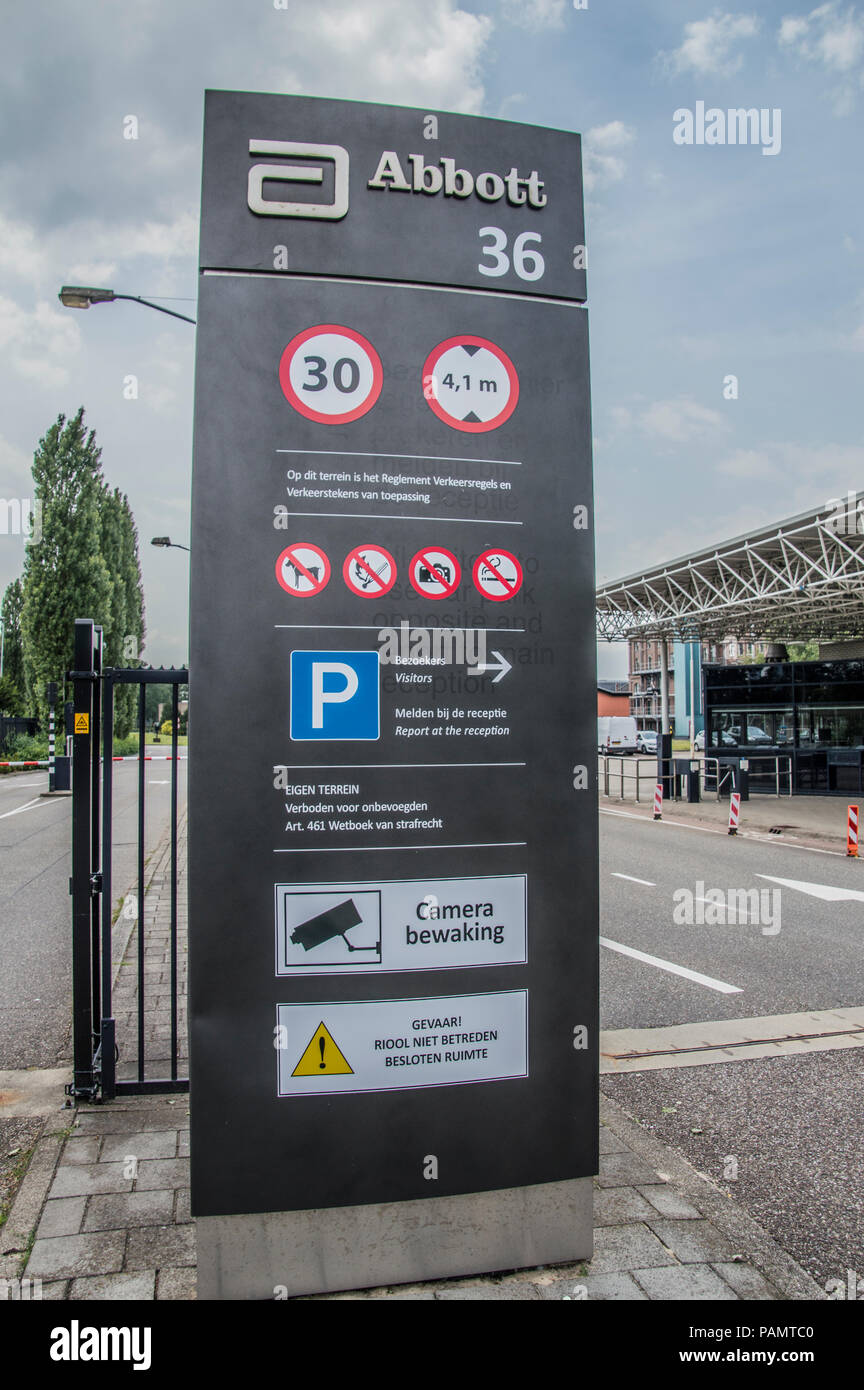 De la société Abbott Billboard à Weesp Pays-Bas 2018 Banque D'Images