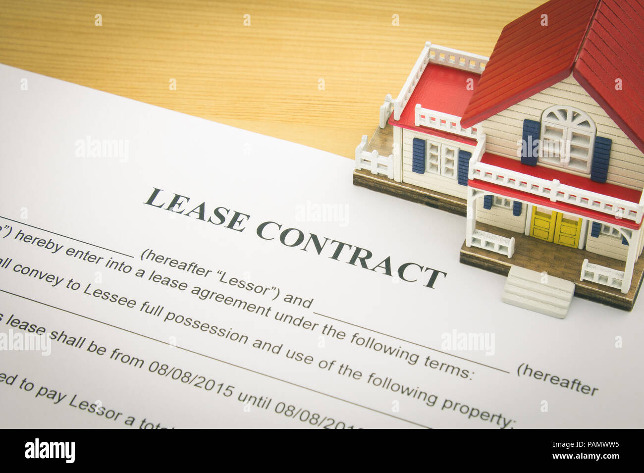 Contrat de location accueil maison contrat de bail ou accord. Concept a