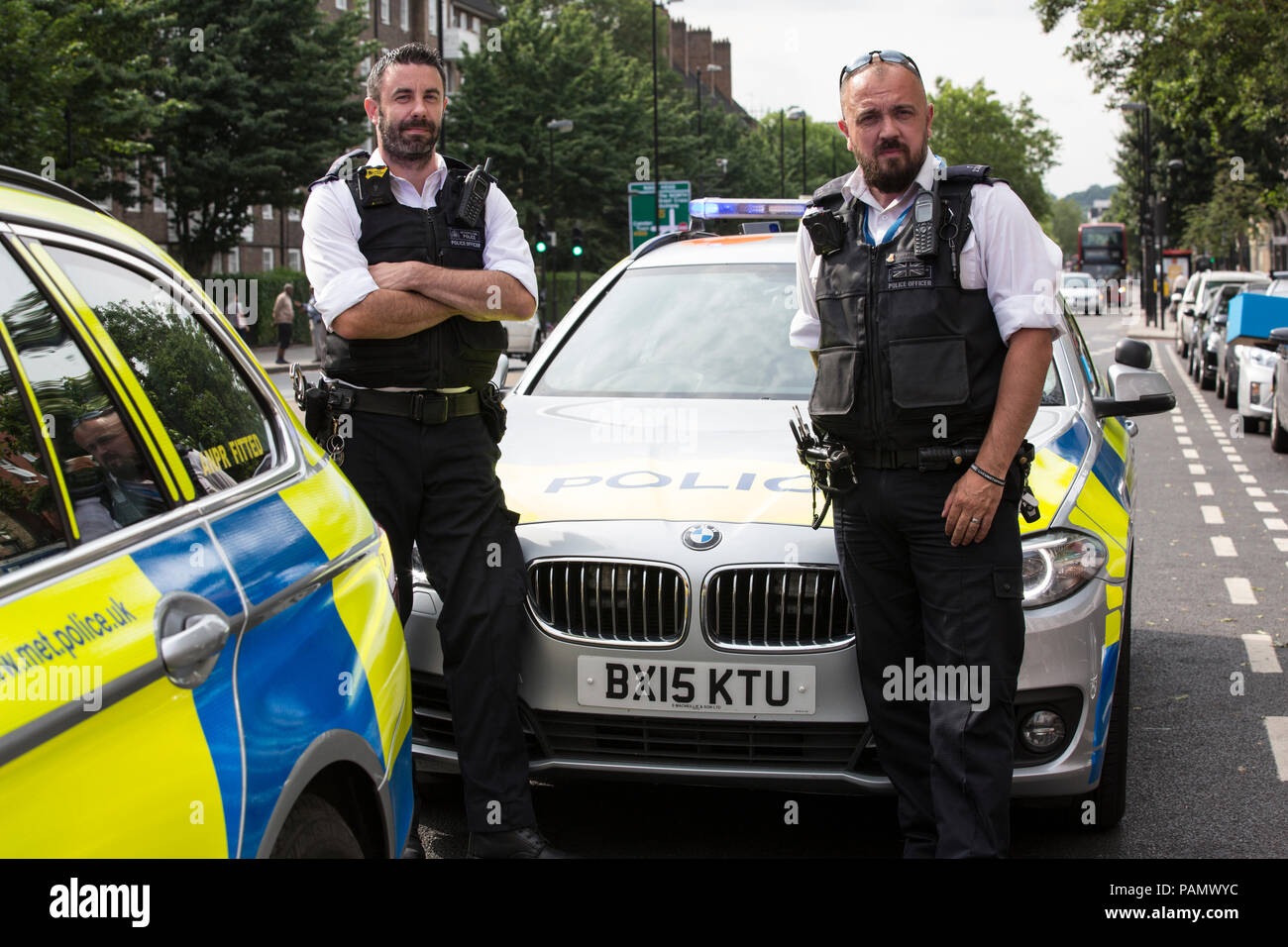 Venise l'opération, la Police Métropolitaine a crime cyclomoteur sur l'unité de recherche dans le centre de Londres pour lutter contre les criminels de cyclomoteurs dans la capitale, UK Banque D'Images