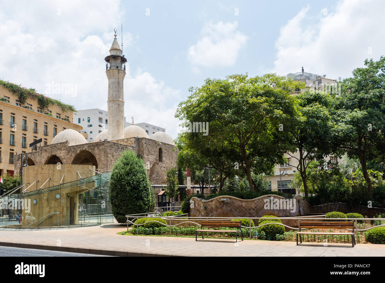 Mansour Assaf mosquée dans le centre-ville de Beyrouth, Liban Banque D'Images