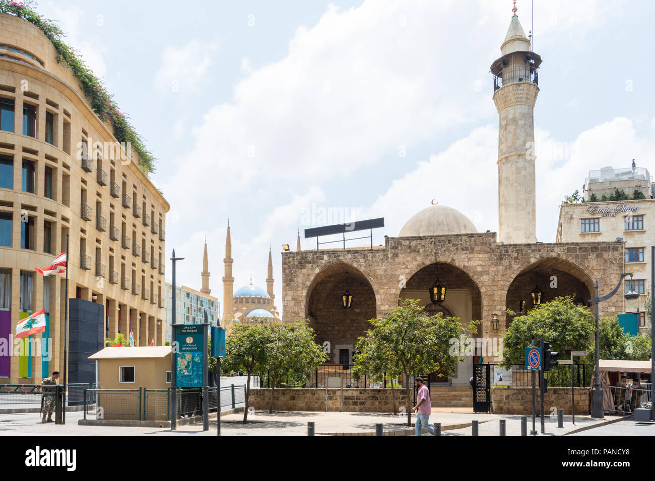 Mansour Assaf mosquée dans le centre-ville de Beyrouth, Liban Banque D'Images