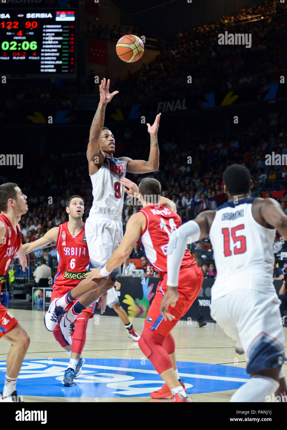 Demar DeRozan, USA Basket-ball, Coupe du Monde de la FIBA Espagne 2014 Banque D'Images