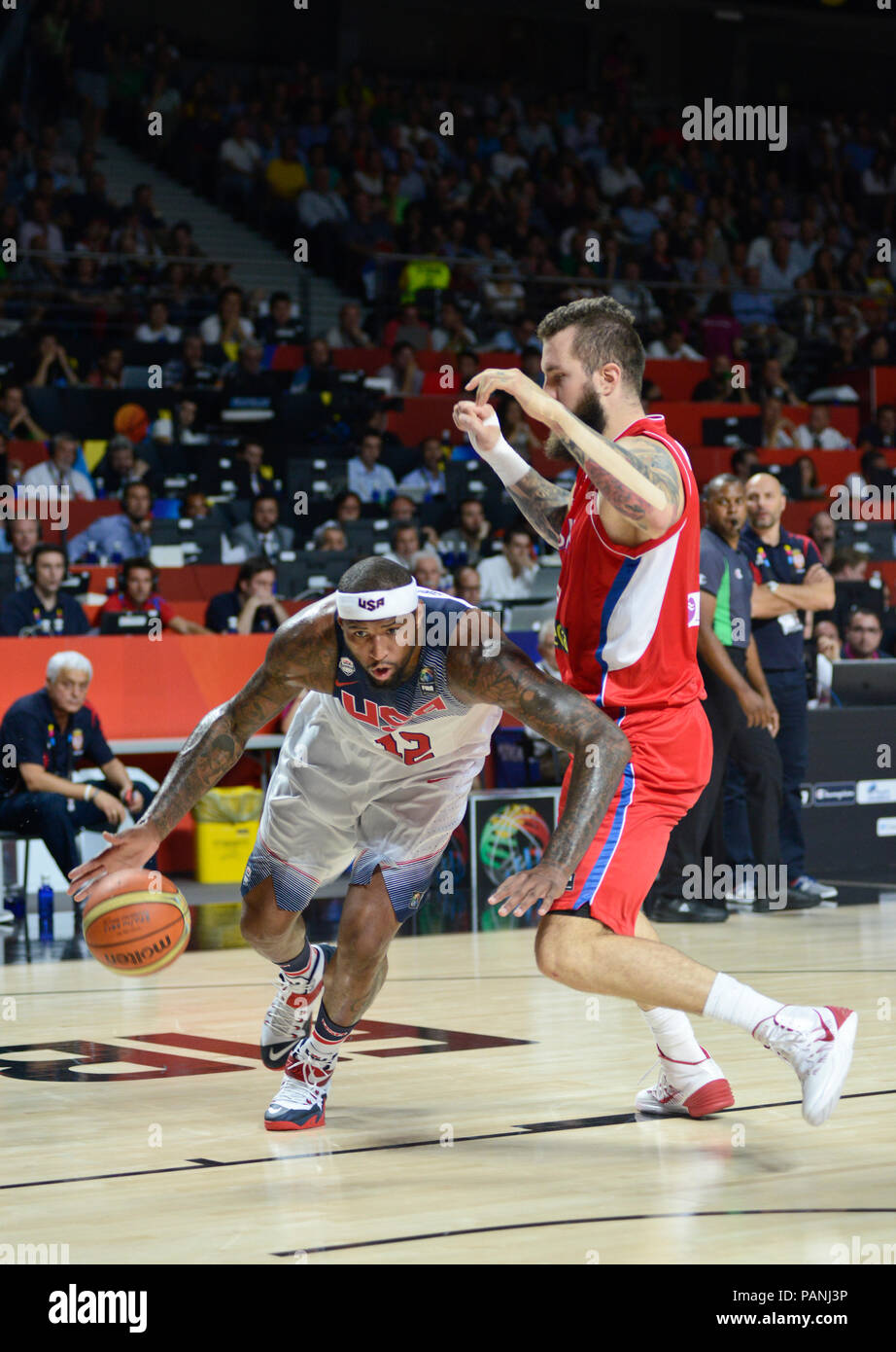 Demarcus Cousins, USA Basket-ball, Coupe du Monde de la FIBA Espagne 2014 Banque D'Images