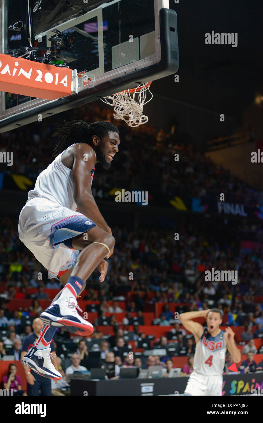 Kenneth Faried, USA Basket-ball, Coupe du Monde de la FIBA Espagne 2014 Banque D'Images