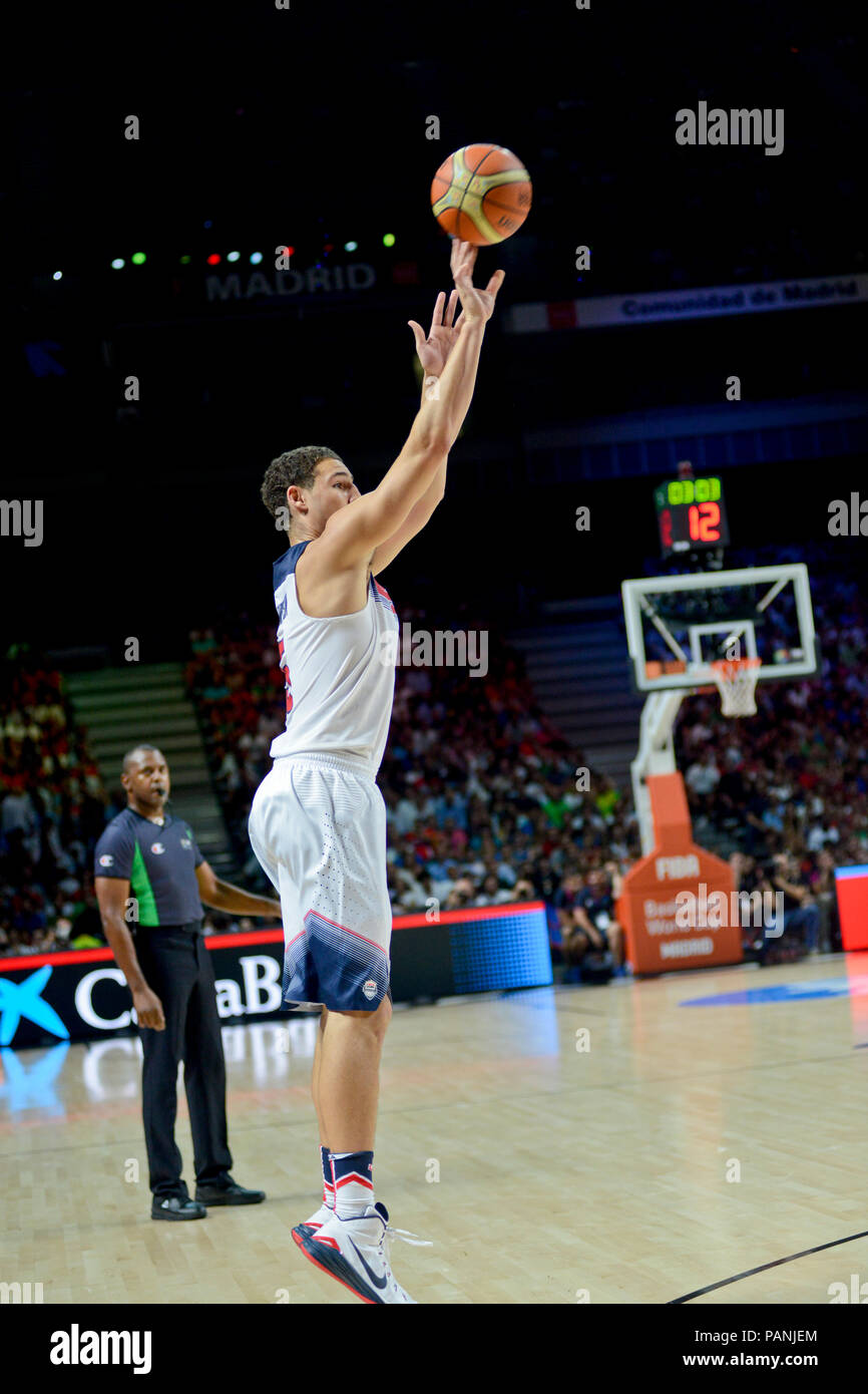 Klay Thompson, USA Basket-ball, Coupe du Monde de la FIBA Espagne 2014 Banque D'Images