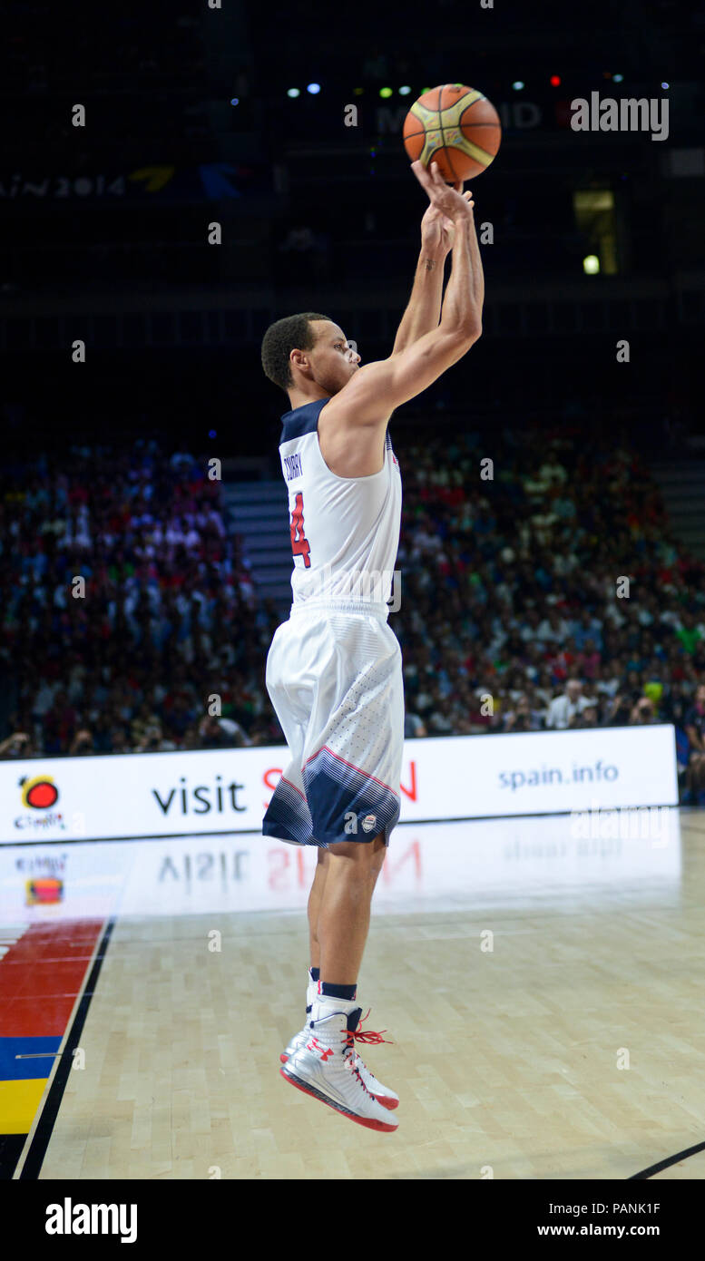 Stephen Curry, USA Basket-ball, Coupe du Monde de la FIBA Espagne 2014 Banque D'Images