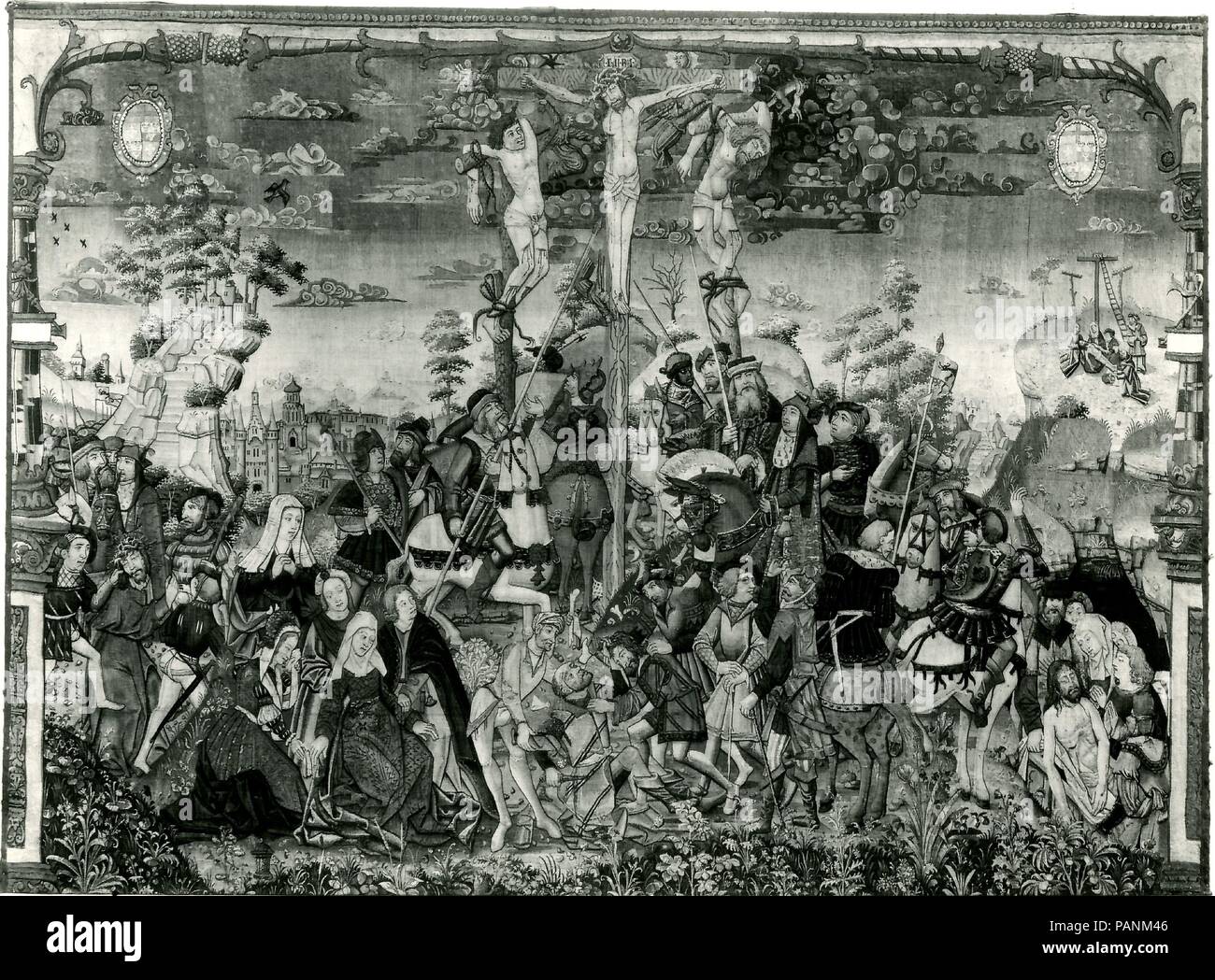 Scènes de la Passion du Christ. Culture : au sud. Russisch Dimensions : hors tout : 81 x 109 in. (205,7 x 276.9cm). Date : ca. 1510-30. Musée : Metropolitan Museum of Art, New York, USA. Banque D'Images