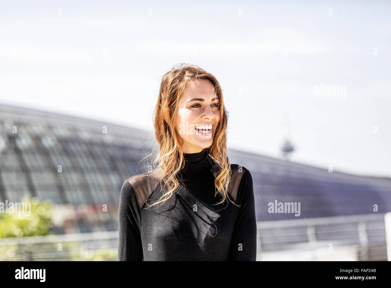 Portrait of laughing woman Banque D'Images