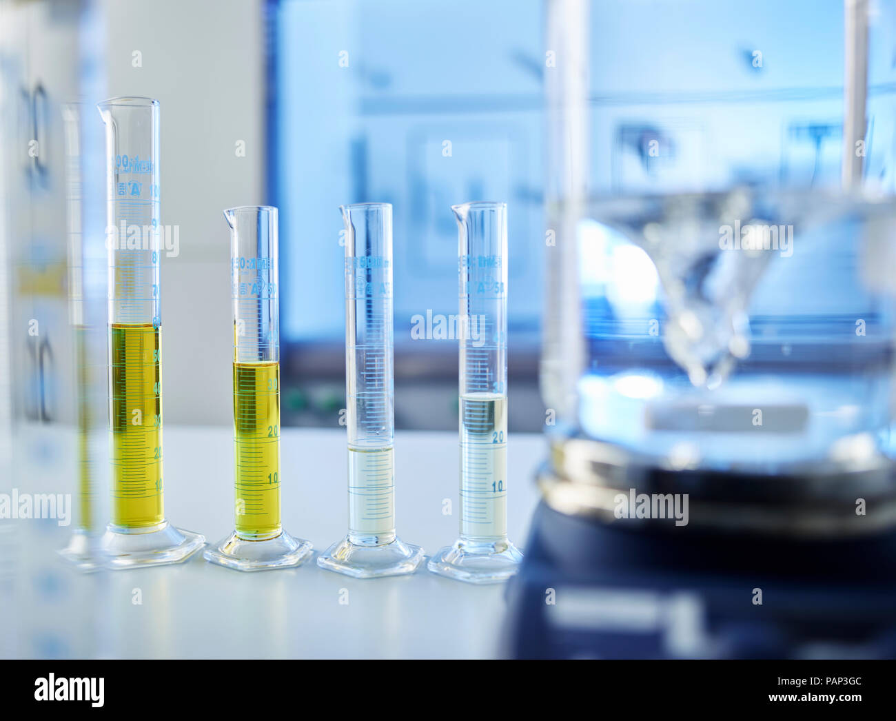 Test tubes in laboratory Banque D'Images