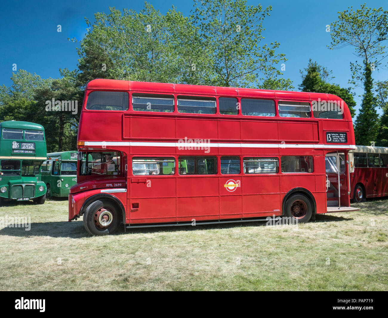 London bus vintage Routmaster AEC RML 2699 SMK 699F datant de 1968 Banque D'Images