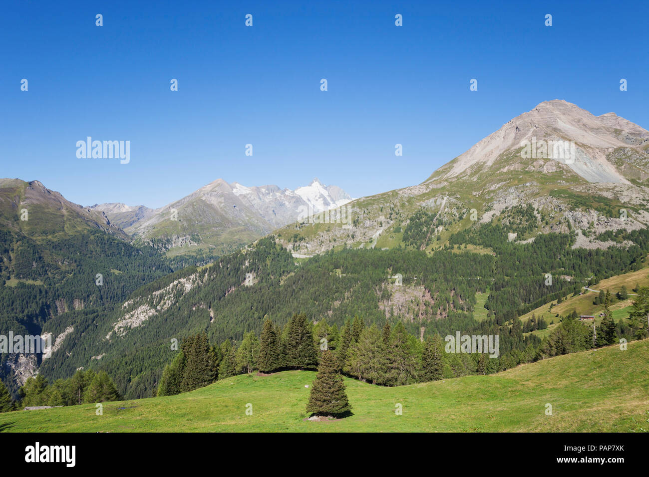 L'Autriche, l'état de Salzbourg, pic Grossglockner, le Parc National du Hohe Tauern Banque D'Images