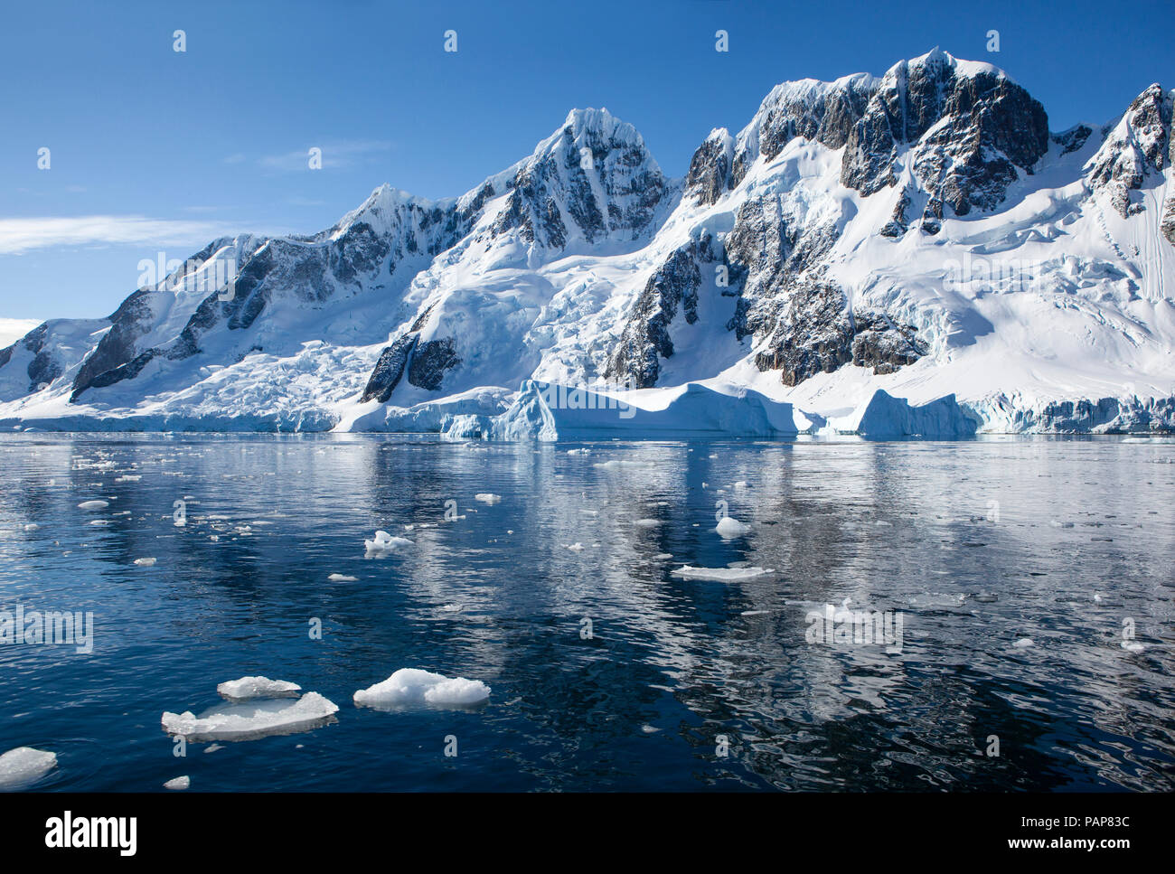 L'antarctique, Péninsule Antarctique, l'océan Antarctique iceberg dans Banque D'Images