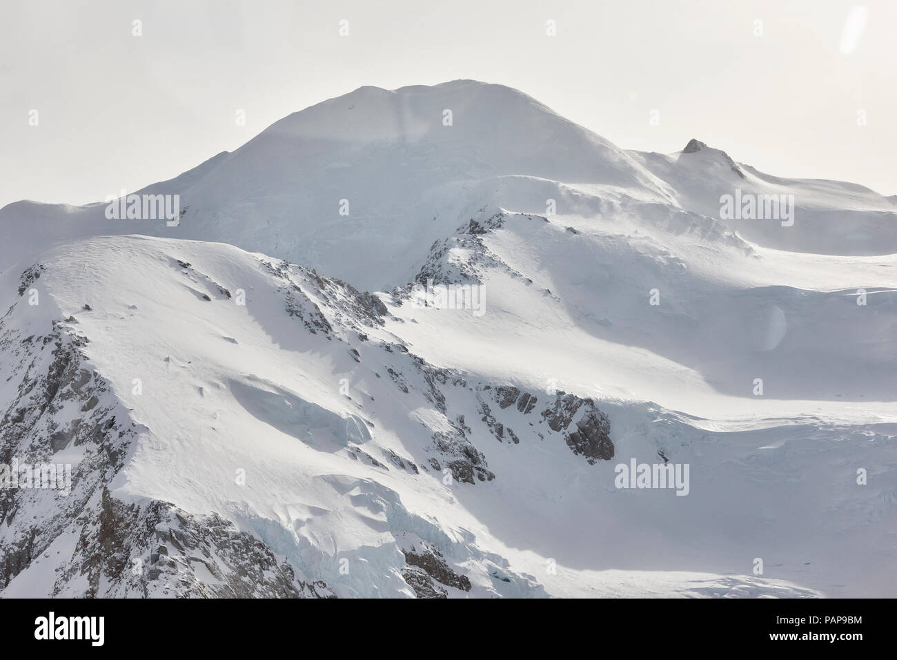 USA, Alaska, Denali National Park, vue aérienne de Mt. McKinley Banque D'Images
