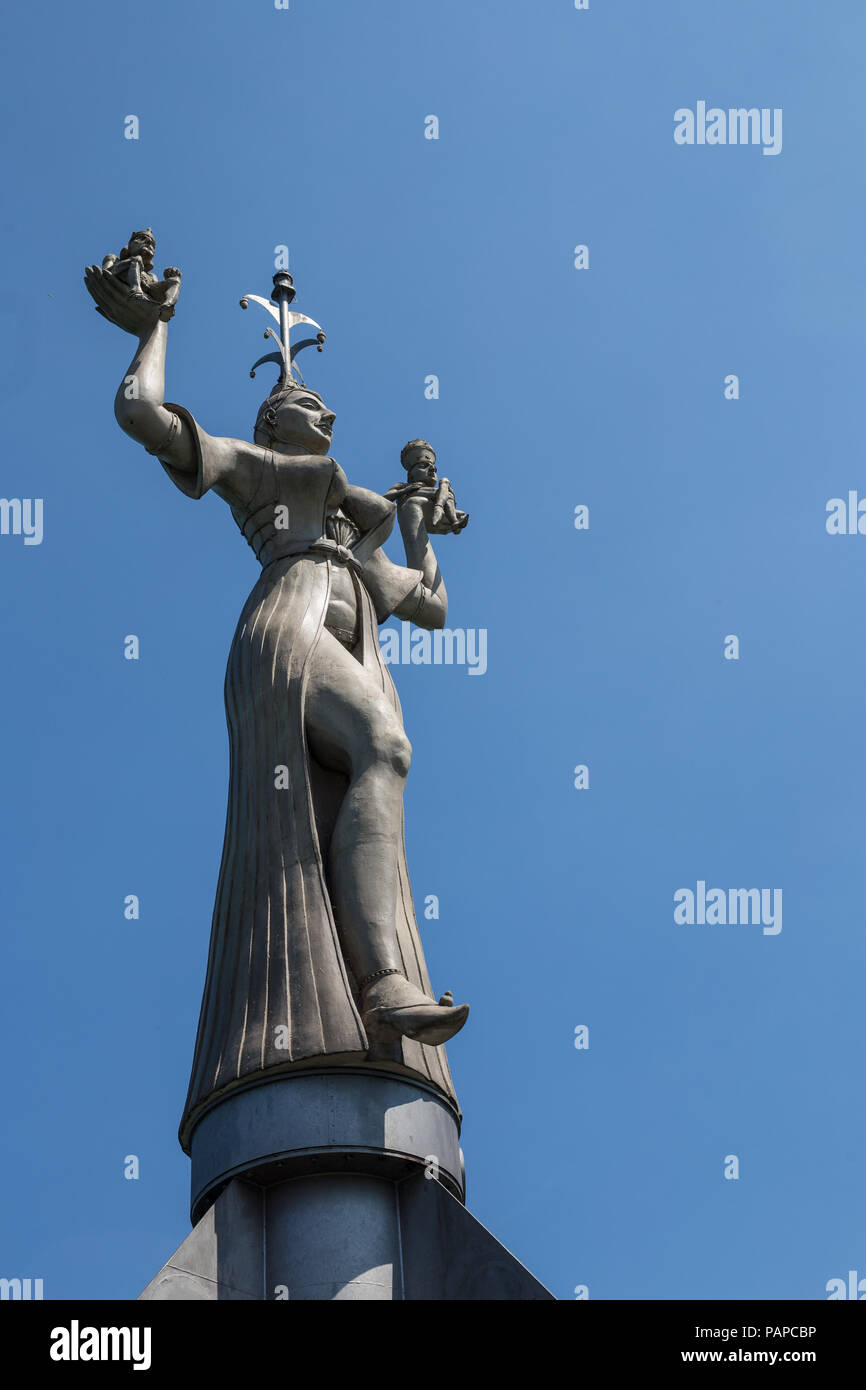 Imperia statue dans le port de Constance ville avec vue sur le lac de Constance. Constance est une ville située dans le sud-ouest de l'Allemagne sur les frontières wit Banque D'Images