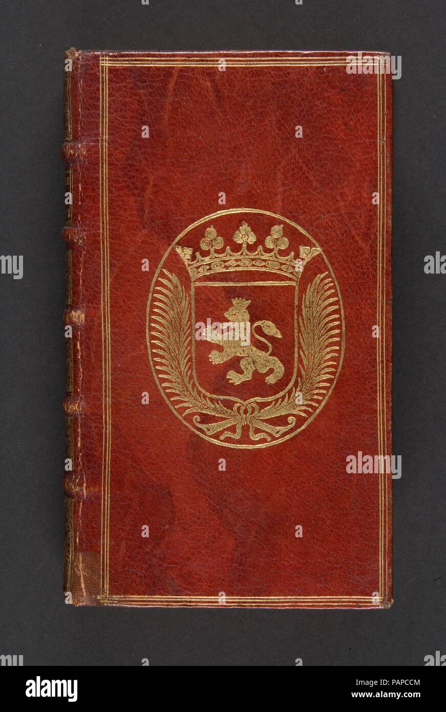 Réponse aux plaintes des protestans touchant la persécution prétendüe de France.  : Où l'on expose le sentiment de Calvin, et de tous les plus célebres ministres, sur les peines dûës aux hérétiques. Sur découves also several particularitez dignes d'être sçûës, touchant la Réformation & les réformateurs. Auteur : Denis de Sainte-Marthe (Français, 1650-1725). Dimensions : [60], 10 [c.-à-d. 310], [38] pages. Imprimante : Chez Arnold Seneuse. Date : 1688. Epitre signé : Denys de Sainte-Marthe, avec des demi-titre. 310 Page 10 misnumbered ; comprend un index. Reliure : maroquin rouge, IN-12, dos orne, filets dores su Banque D'Images