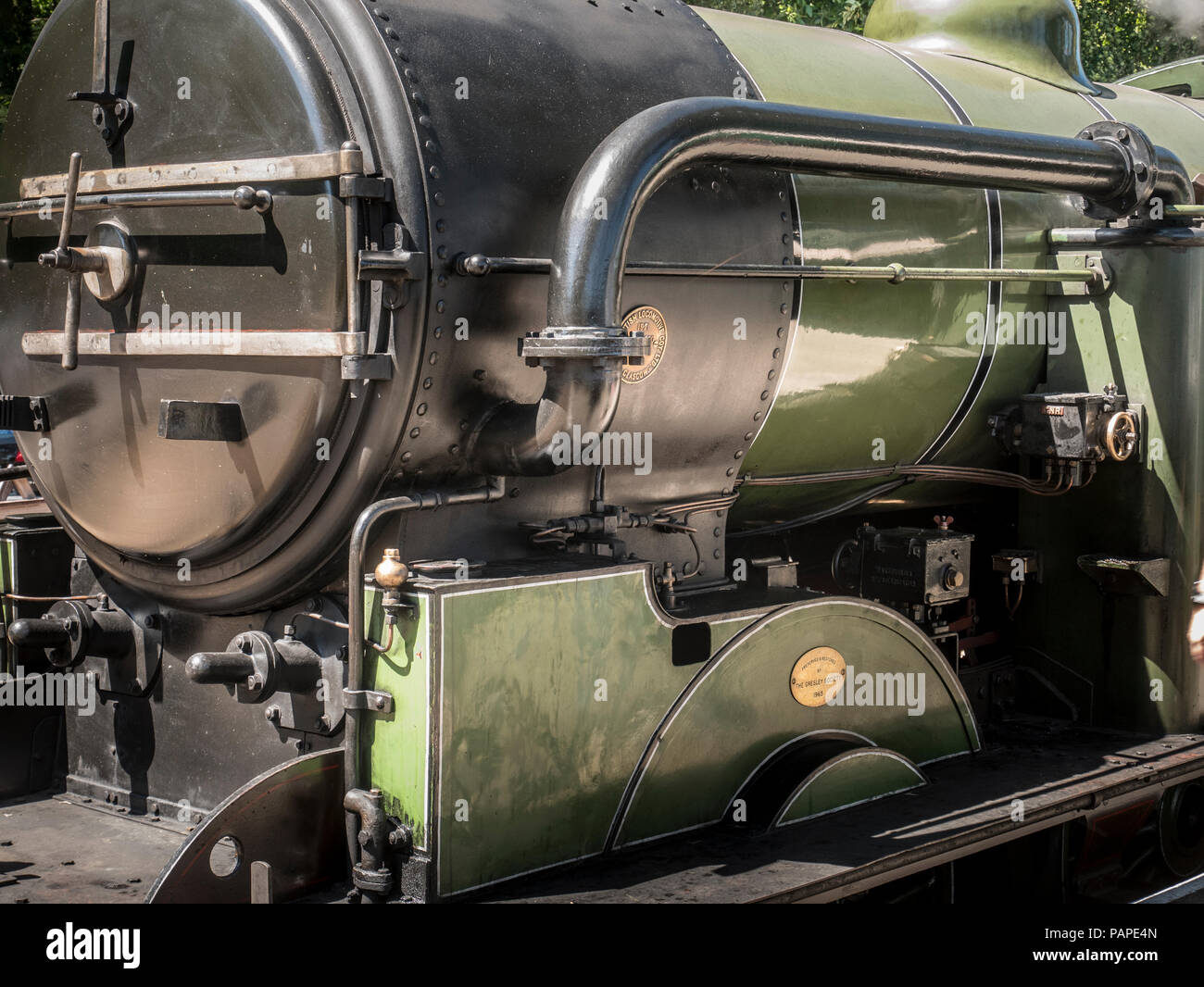 La classe N2 0-6-2T réservoir du moteur 1744, construit à la North British Locomotive Works en 1921. Ex BR nombre 69523, numéro de la locomotive 4744, LNER Banque D'Images