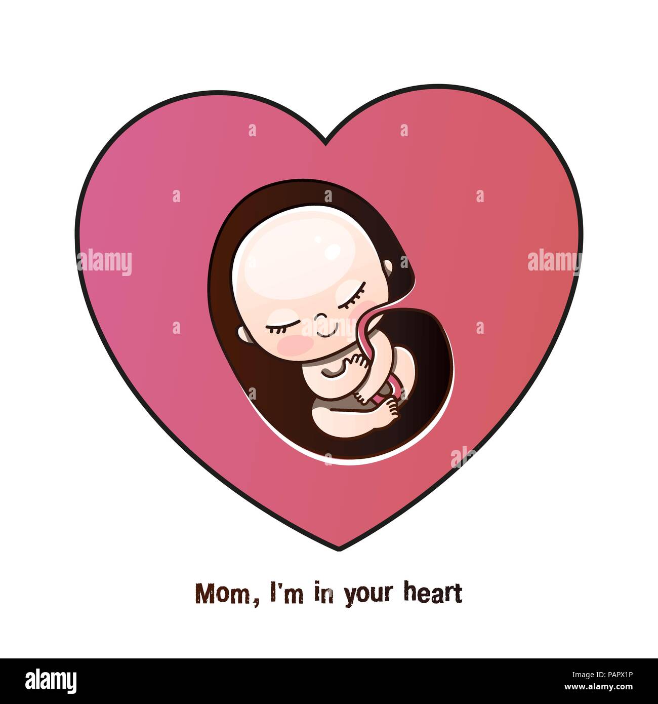 Un Enfant A Naitre Un Embryon Dans Le Cœur De Mere Vector Illustration Dans Un Style De Dessin Anime Carte Postale Pour Maman Sur La Fete Des Meres Anniversaire Felicitations Pour Un Un Enfant A Naitre Un Embryon Dans Le Cœur De Mere Vector Illustration Dans Un Style De Dessin Anime Carte Postale Pour Maman Sur La Fete Des Meres Anniversaire Felicitations Pour Un