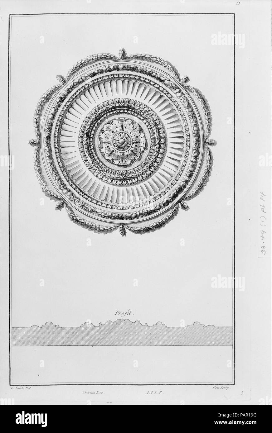 Oeuvres diverses de Lalonde. Tome 1. Artiste : Richard de Lalonde (français, actif à Paris, 1780-90). Dimensions : hors tout : 16 x 15/16 x 11 1/8 1 3/4 in. (43 x 28,3 x 4,5 cm). Graveur : gravée par Augustin Foin (Français, 1726-après 1759) ; gravé par saint Morien (français) ; gravé par Berthault (français) ; gravé par le Meunnié (français) ; gravé par Hubert (Français). Publié dans : Paris. Editeur : Publié par Chereau (Français). Date : fin du 18e siècle. Musée : Metropolitan Museum of Art, New York, USA. Banque D'Images