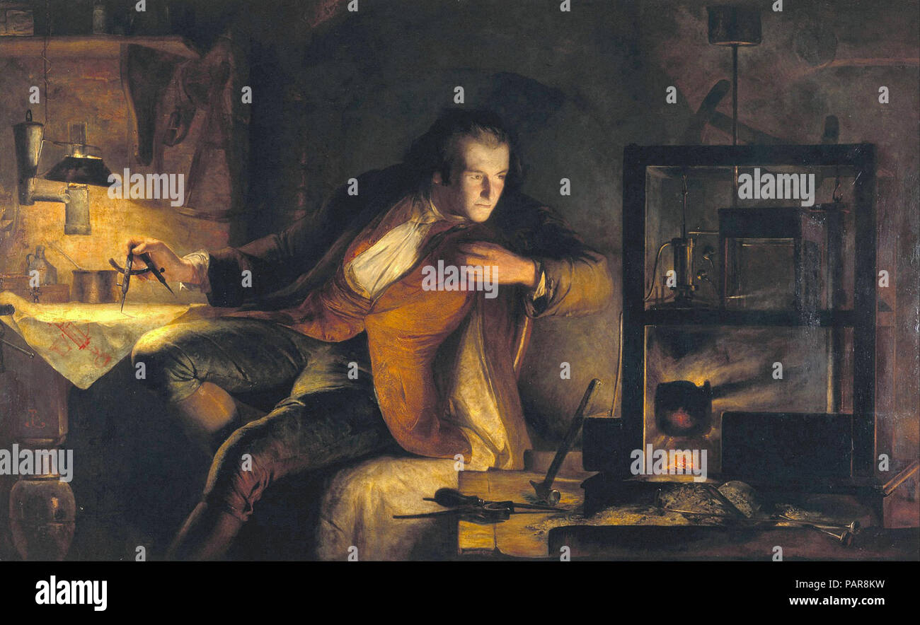 James Lauder Eckford - James Watt et le moteur à vapeur - l'aube du xixe siècle Banque D'Images