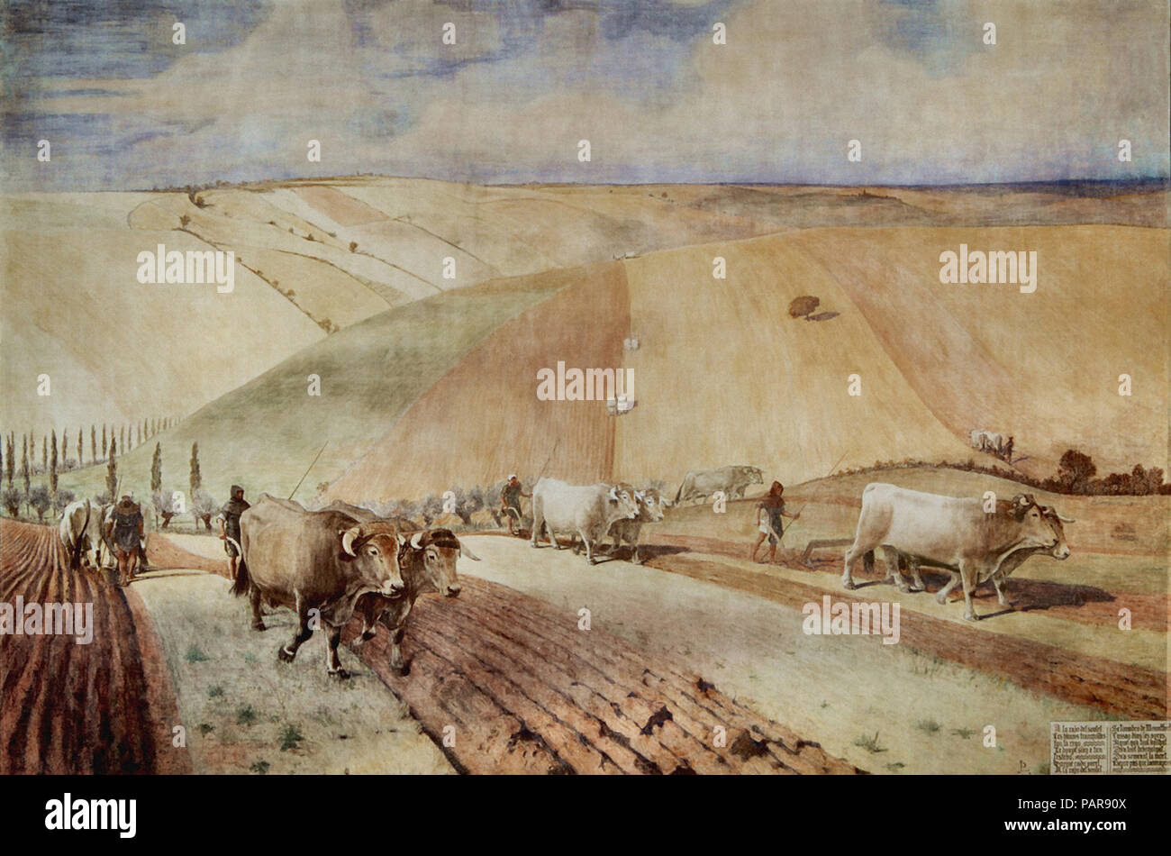 Jean-Paul Laurens - Le Lauragais Banque D'Images