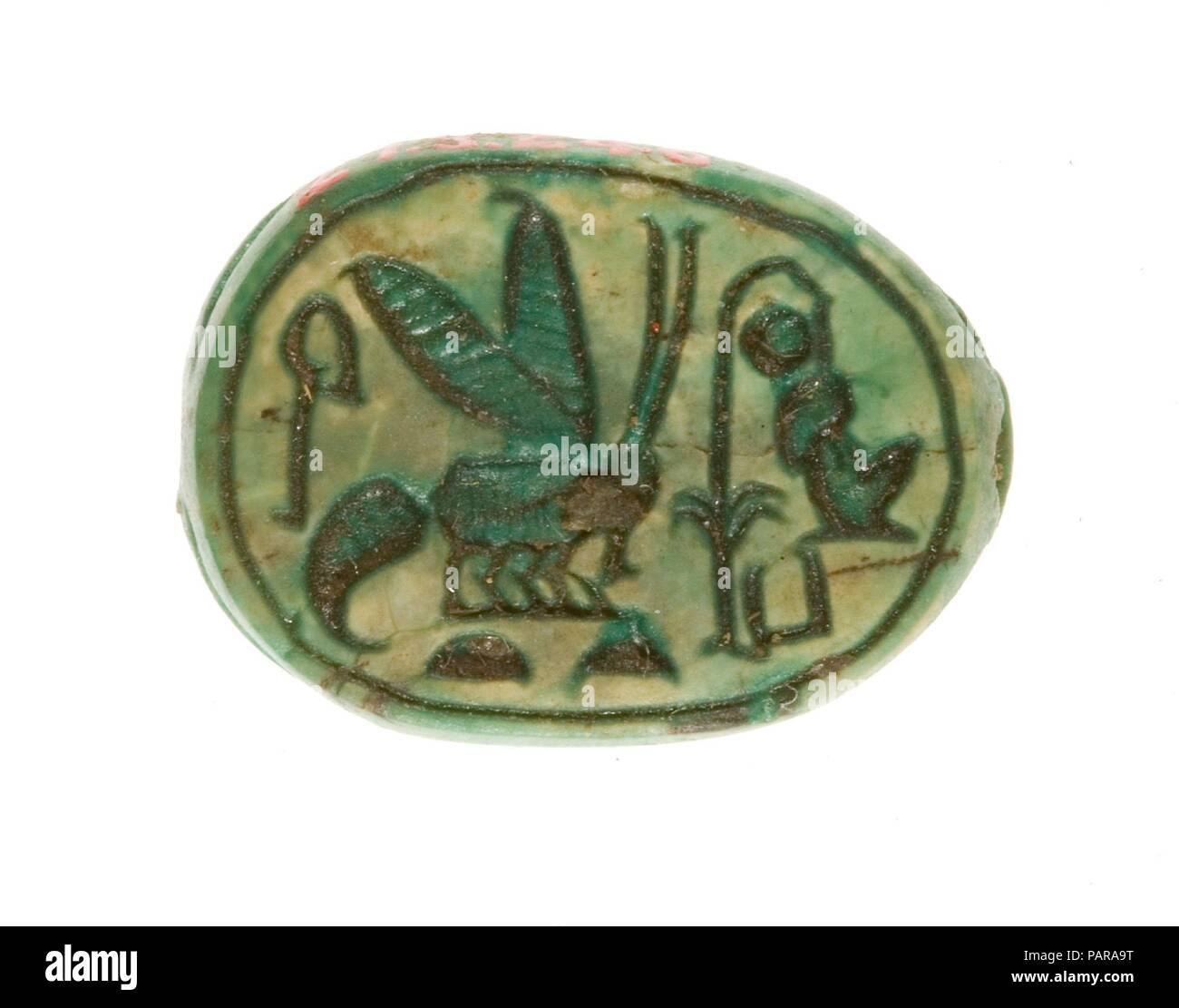 Inscrit pour le scarabée roi de Haute et Basse Egypte, Maatkare (Hatshepsout). Dynastie DYNASTIE : 18, tôt. Règne : règne d'Hatchepsout et de Thoutmosis III. Date : ca. 1479-1458 av. J.-C.. Musée : Metropolitan Museum of Art, New York, USA. Banque D'Images