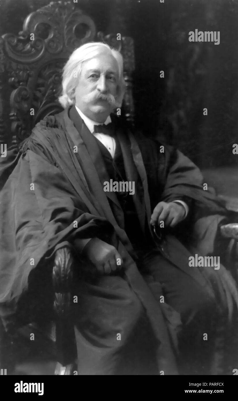 MELVILLE Fuller (1833-1910) en tant que juge en chef américain en 1908 Banque D'Images