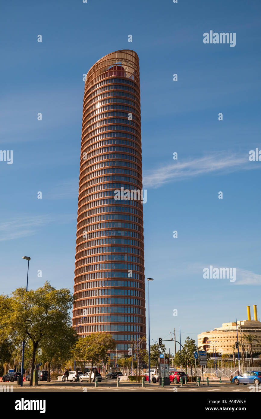 Sevilla, Sevilla tour Torre, Séville, Espagne, Europe Banque D'Images