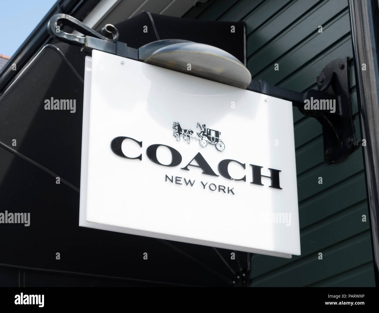 Coach store logo signe, UK Banque D'Images