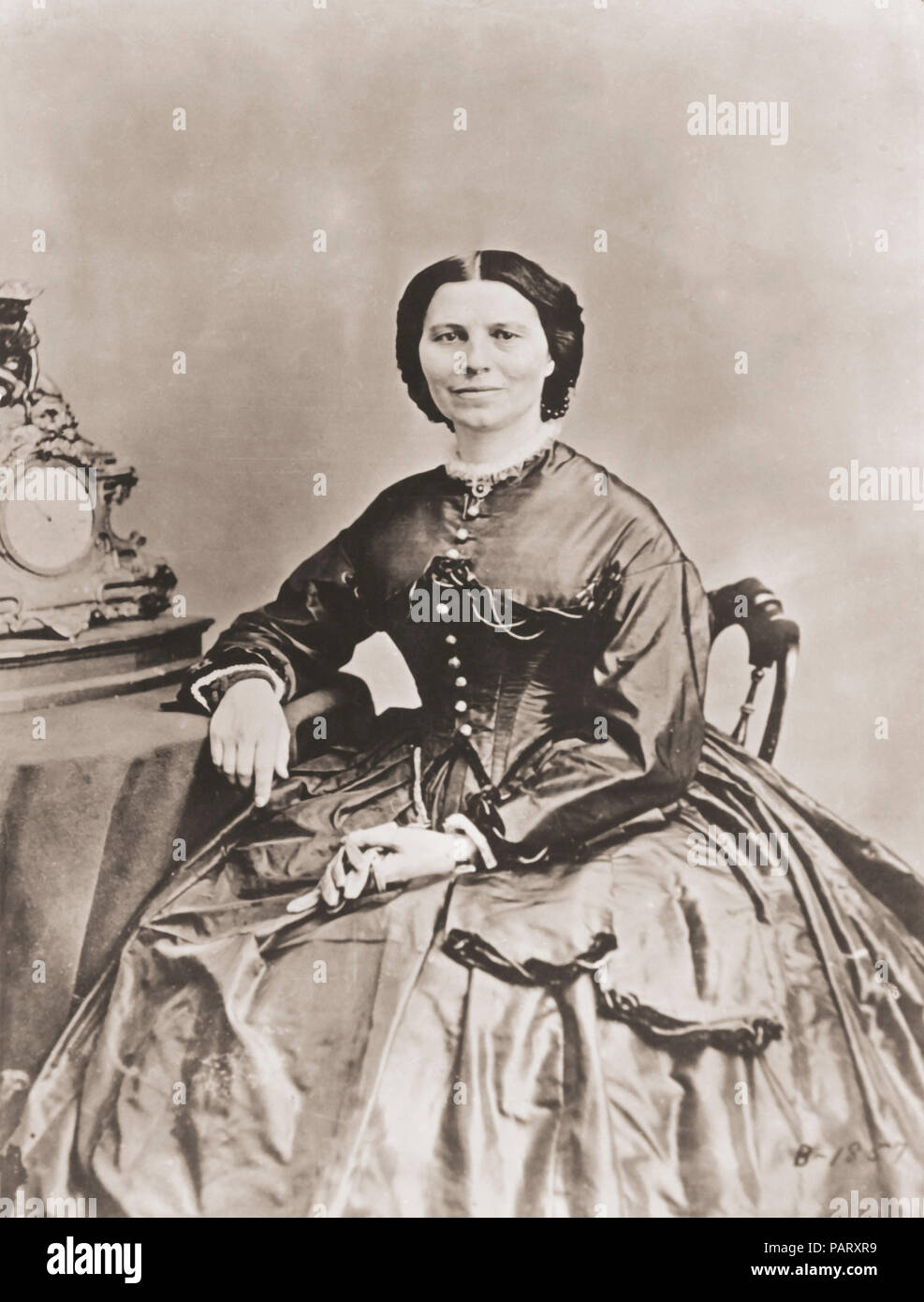 Clara Barton. Nom complet, Clarissa Harlowe Barton, 1821-1912. Née américaine infirmière qui a fondé la Croix Rouge américaine. Banque D'Images