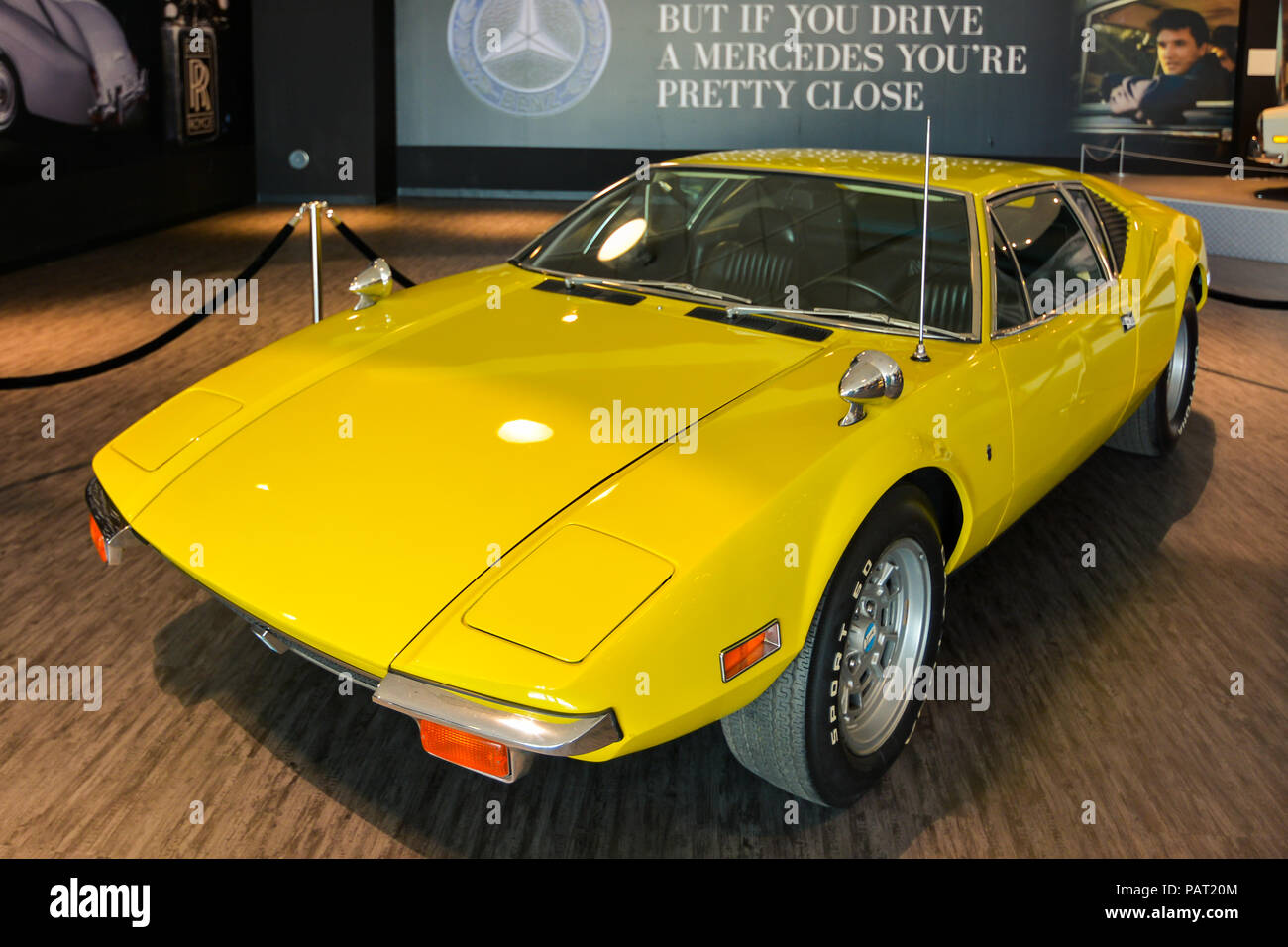 Memphis, TN/USA - 21 septembre 2017 : Elvis Presley's 1971 De Tomaso Pantera, Memphis, TN. Banque D'Images