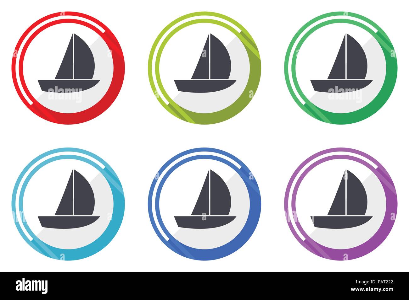 Location de vector icon set. Télévision couleur design web icônes sur fond blanc en eps 10. Illustration de Vecteur