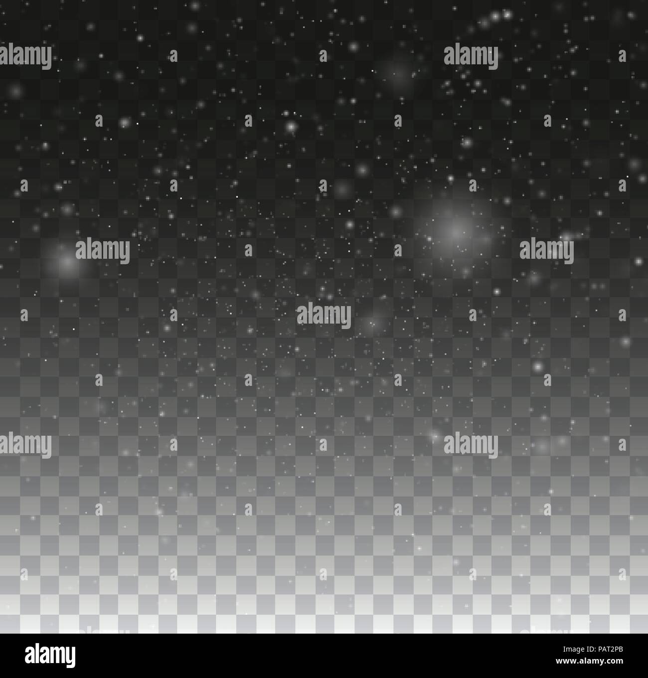 Bokeh flou particules. Snowflake Background transparent. Neige De Noël automne hiver illustration Illustration de Vecteur