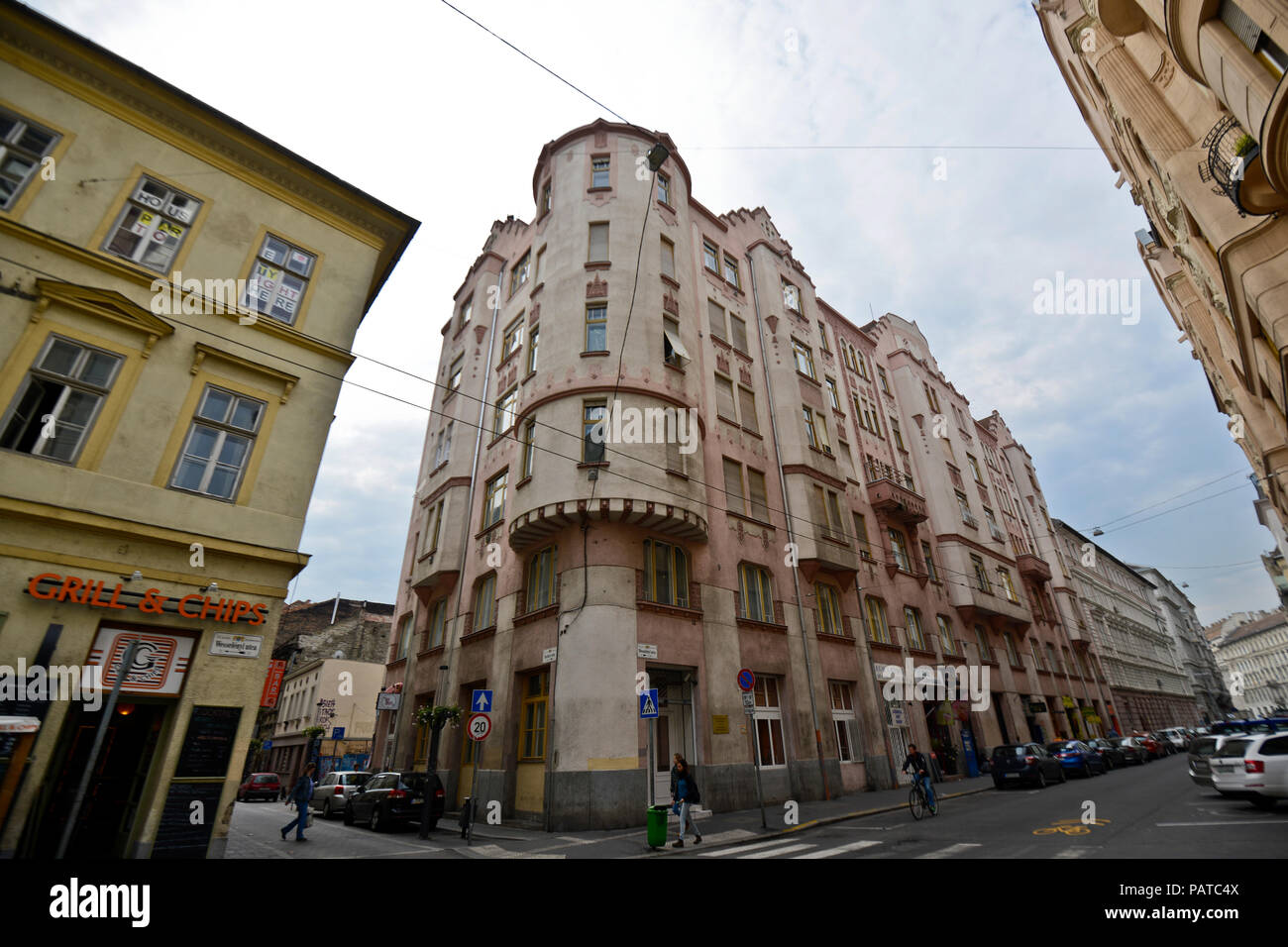 Magyar Street, District VII, le Quartier Juif, Budapest, Hongrie Banque D'Images