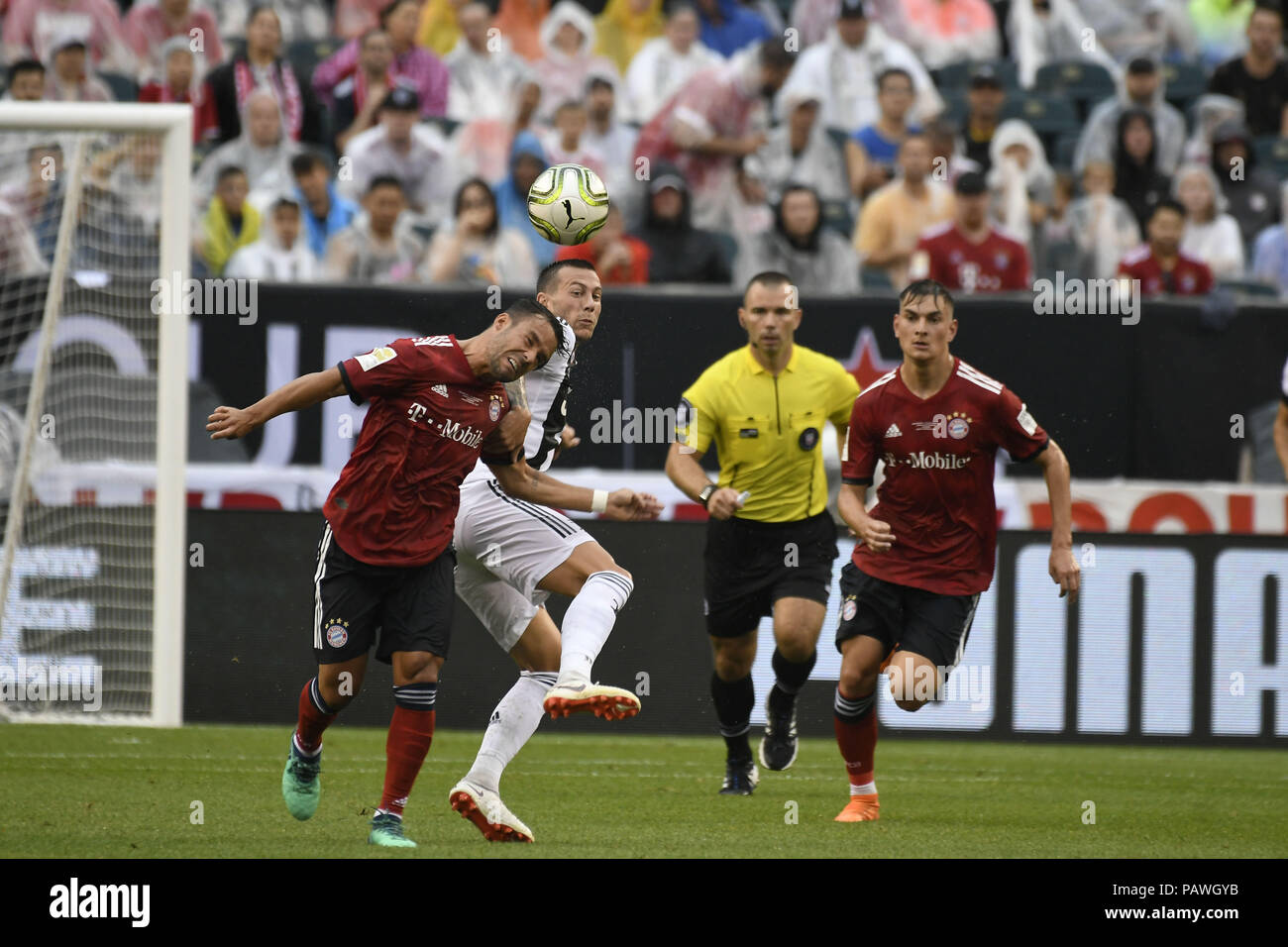 Philadelphie, Pennsylvanie, USA. Le 25 juillet, 2018. JUAN BERNAT (14), du Bayern Munich, en action dans le match avec la Juventus au Lincoln Financial Field à Philadelphie PA Credit : Ricky Fitchett/ZUMA/Alamy Fil Live News Banque D'Images
