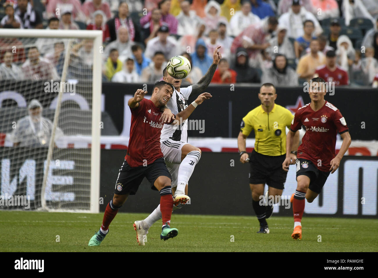 Philadelphie, Pennsylvanie, USA. Le 25 juillet, 2018. JUAN BERNAT (14), du Bayern Munich, en action dans le match avec la Juventus au Lincoln Financial Field à Philadelphie PA Credit : Ricky Fitchett/ZUMA/Alamy Fil Live News Banque D'Images