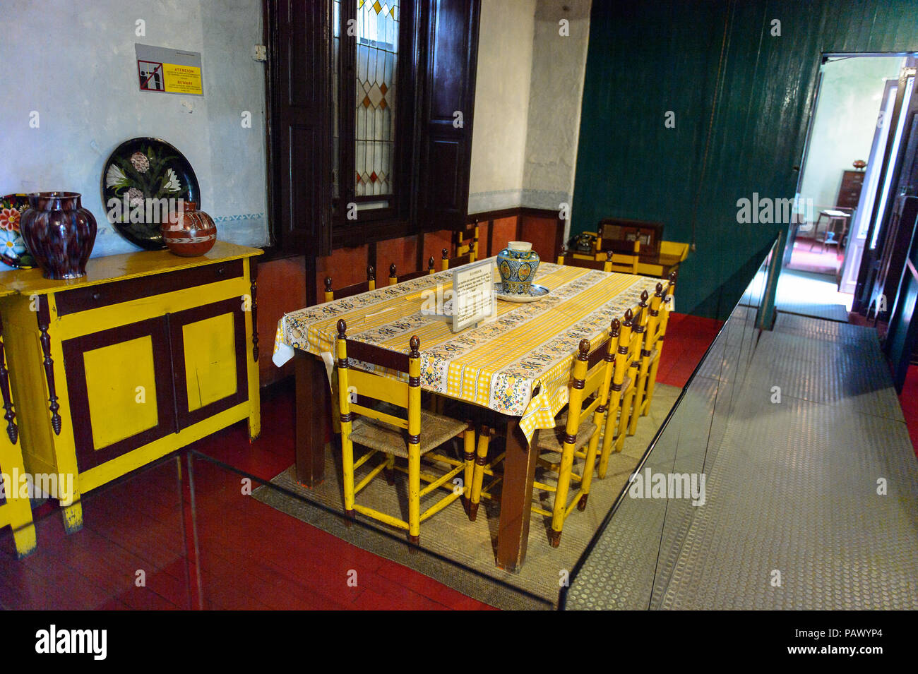 COYOACAN, MEXICO - OCT 28, 2016 : la cuisine de la Maison-musée de Léon Trotsky, Lev Davidovich honorer un lieu Trotskiy et une organisation qui travaille à Banque D'Images