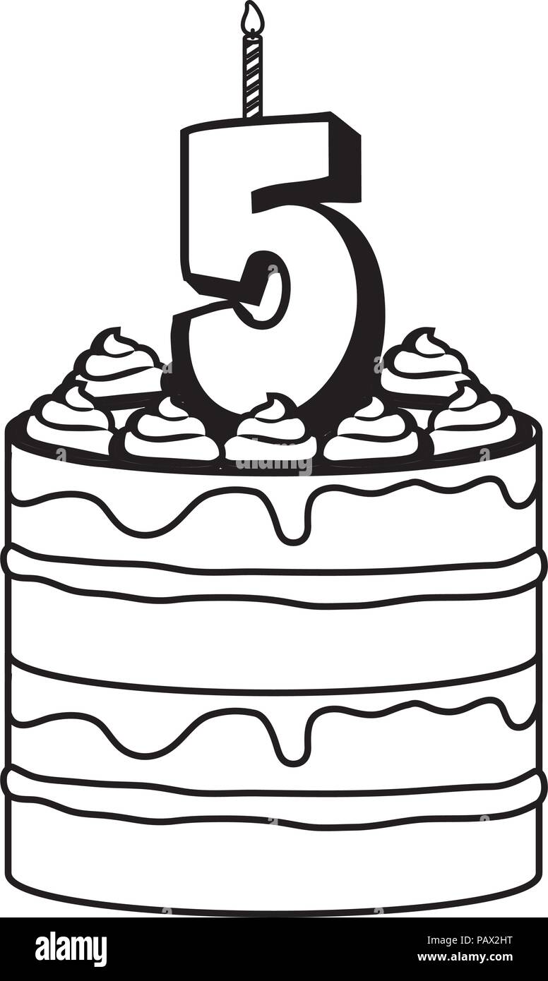Gateau D Anniversaire Avec Bougies Numero Cinq Icone Sur Fond Blanc Vector Illustration Image Vectorielle Stock Alamy Gateau D Anniversaire Avec Bougies Numero Cinq Icone Sur Fond Blanc Vector Illustration Image Vectorielle Stock Alamy