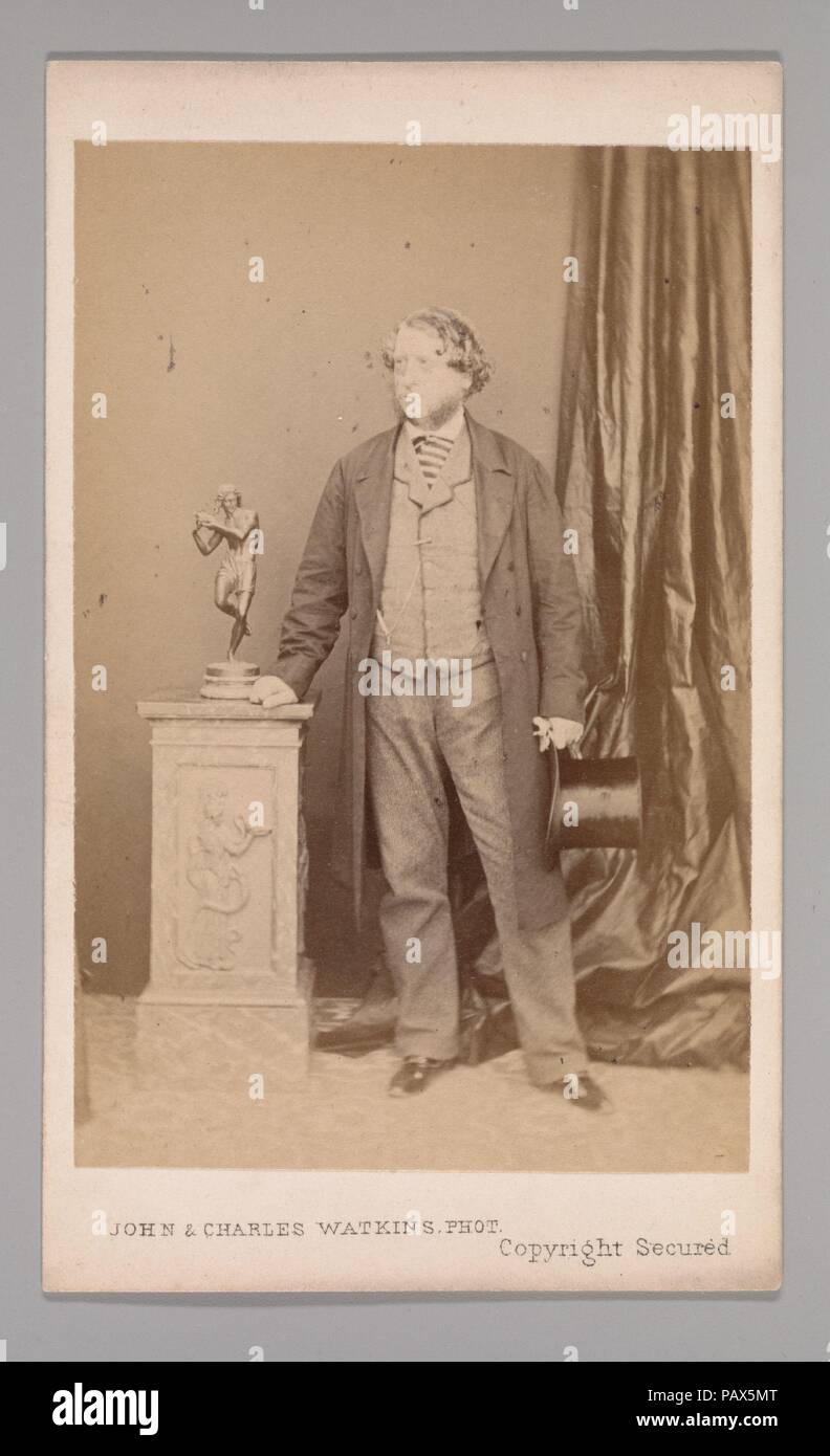 [William Dyce]. Dimensions : env. 10.2 x 6.3 cm (4 x 2 1/2 in.). Studio de photographie : John et Charles Watkins (britannique, active 1867-71). Date : 1860. Musée : Metropolitan Museum of Art, New York, USA. Banque D'Images