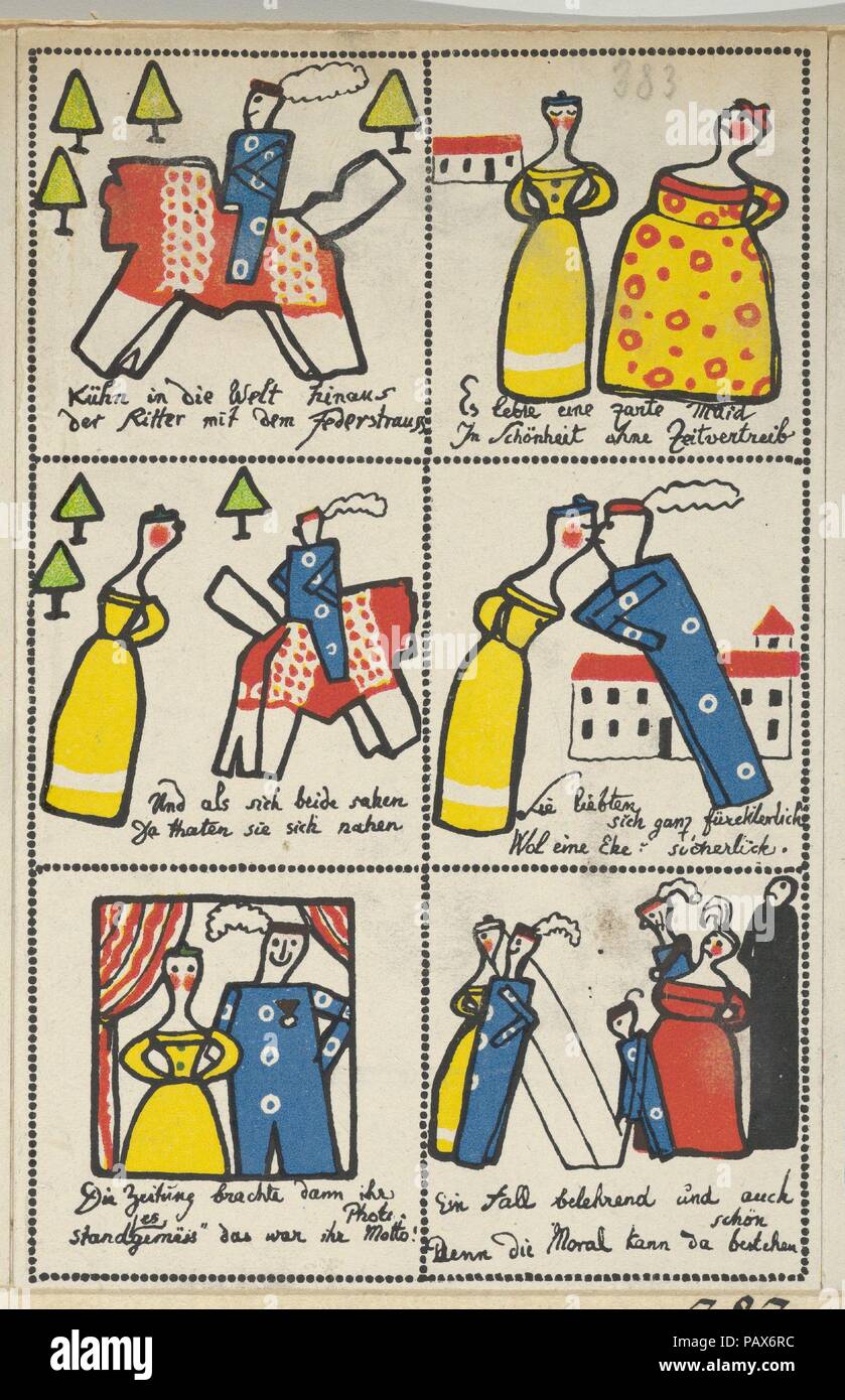 Le Bold Knight (Der kühne Ritter). Artiste : Emil Orlik (Prague, Berlin 1870-1932 austro-hongrois). Fiche Technique : Dimensions : 5 1/2 x 3 9/16 in. (14 × 9 cm). Editeur : Wiener Werkstätte. Date : 1910. Musée : Metropolitan Museum of Art, New York, USA. Banque D'Images