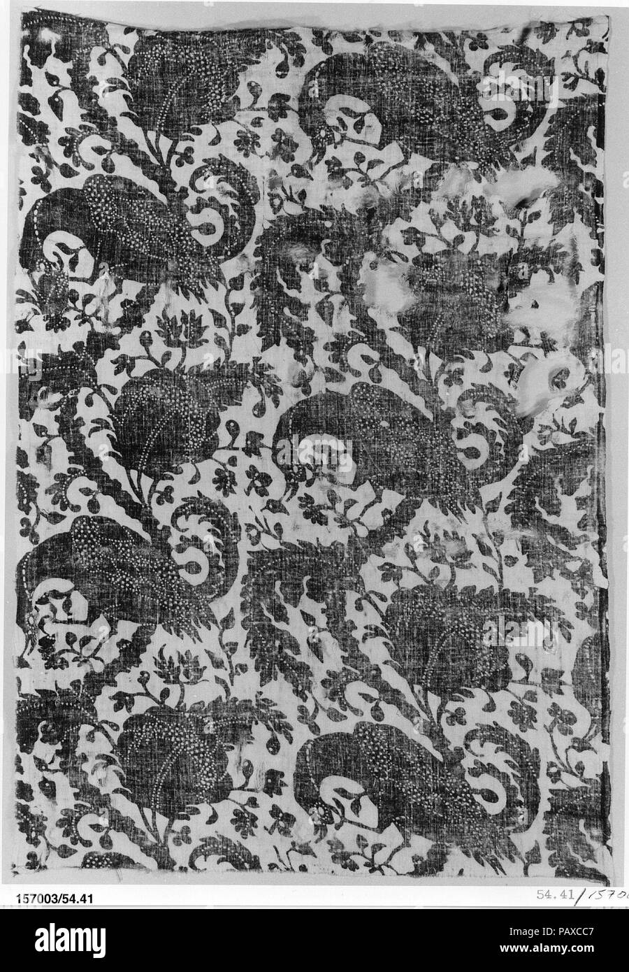 Pièce. Culture : British, probablement. Dimensions : 28 3/4 x 19 1/4 in. (73 x 48,9 cm). Date : ca. 1760. Musée : Metropolitan Museum of Art, New York, USA. Banque D'Images