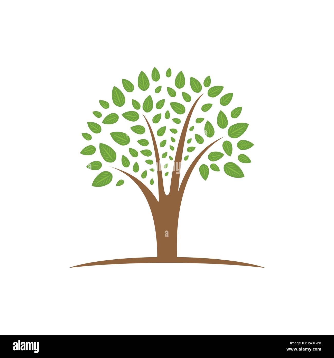 La croissance de l'arbre et la prospérité Symbole Vecteur Conception Logo Graphique Illustration de Vecteur