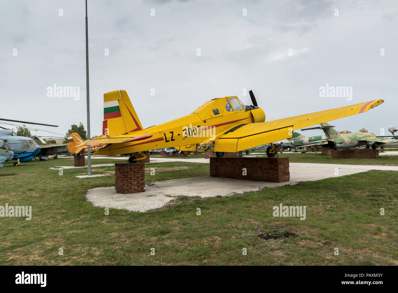 KRUMOVO, PLOVDIV, BULGARIE - 29 avril 2017 : Avion LZ 3007 dans Aviation Museum près de l'aéroport de Plovdiv, Bulgarie Banque D'Images