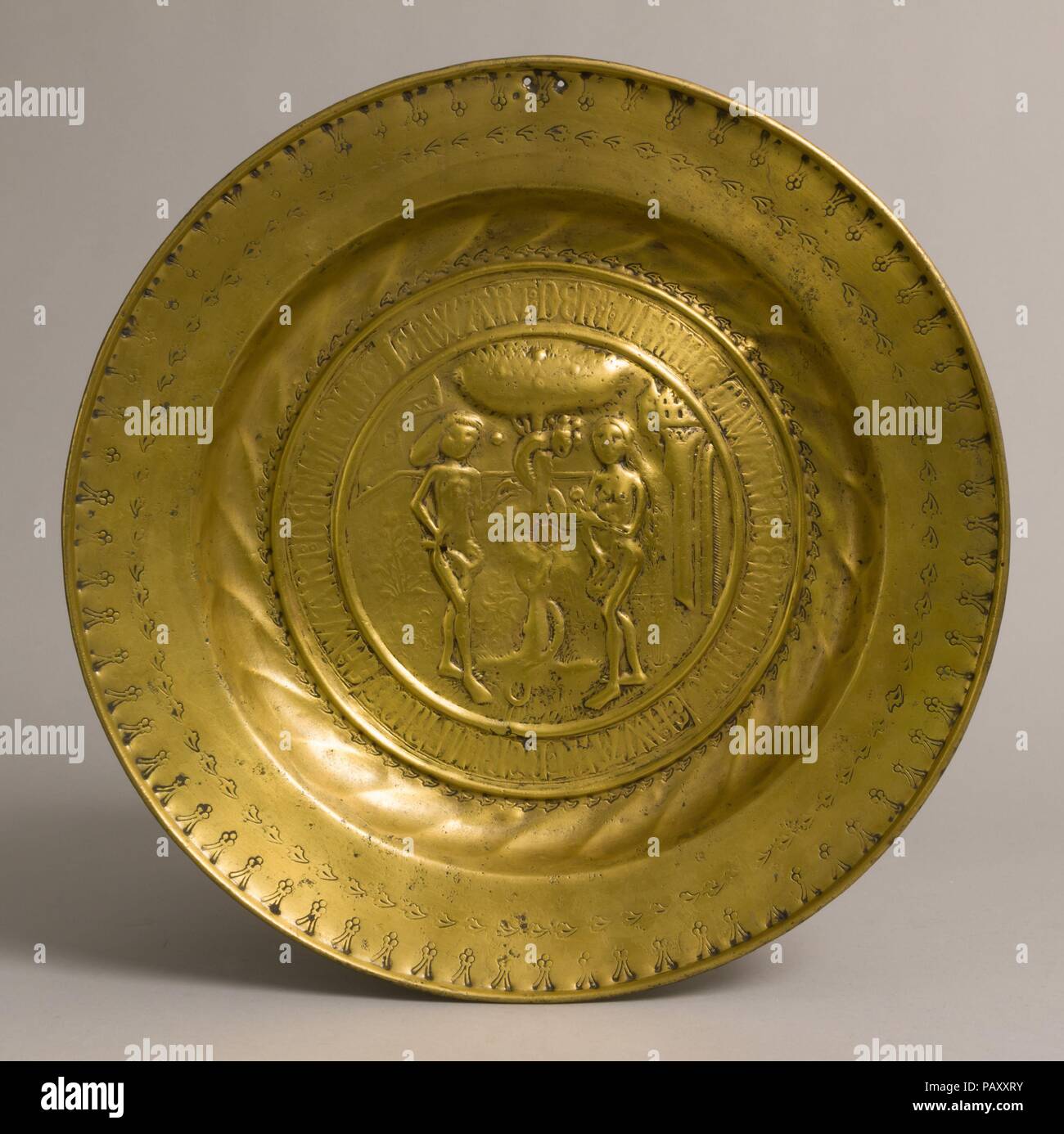 Le plat. Culture : l'allemand. Dimensions : hors tout : 15 x 1 3/4 in. (38,1 x 4,4 cm). Date : début du 16ème siècle. Musée : Metropolitan Museum of Art, New York, USA. Banque D'Images
